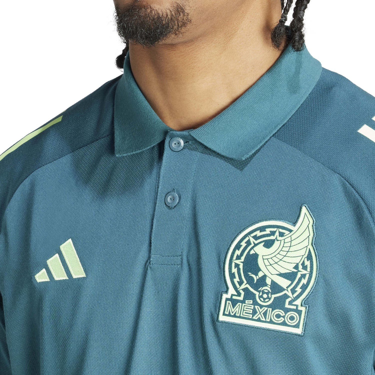 adidas 2024-25 Mexico Men's Polo Shirt (Detail 1)