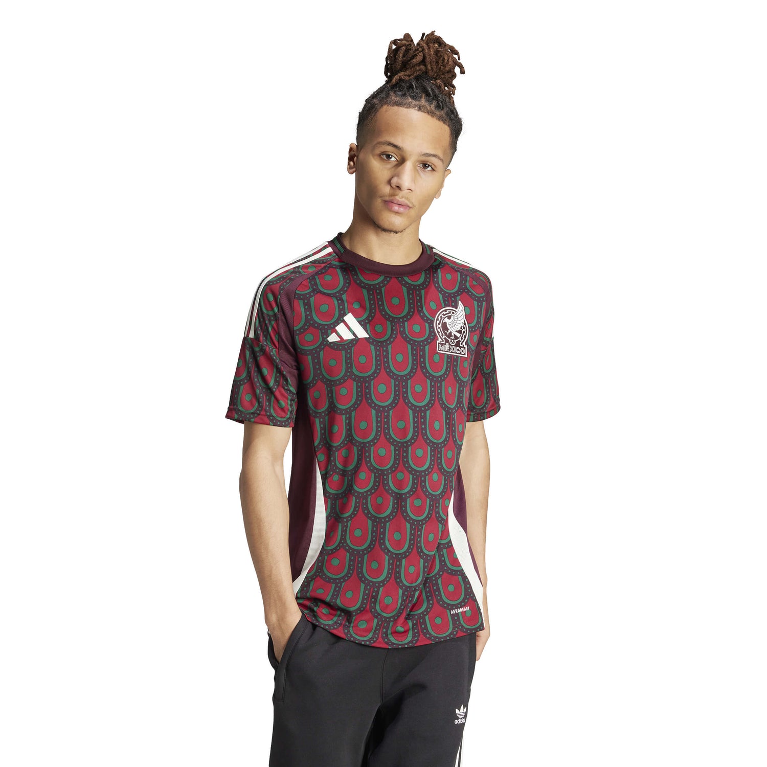 adidas 2024-25 Mexico Men's Stadium Home Jersey (Model - Front)