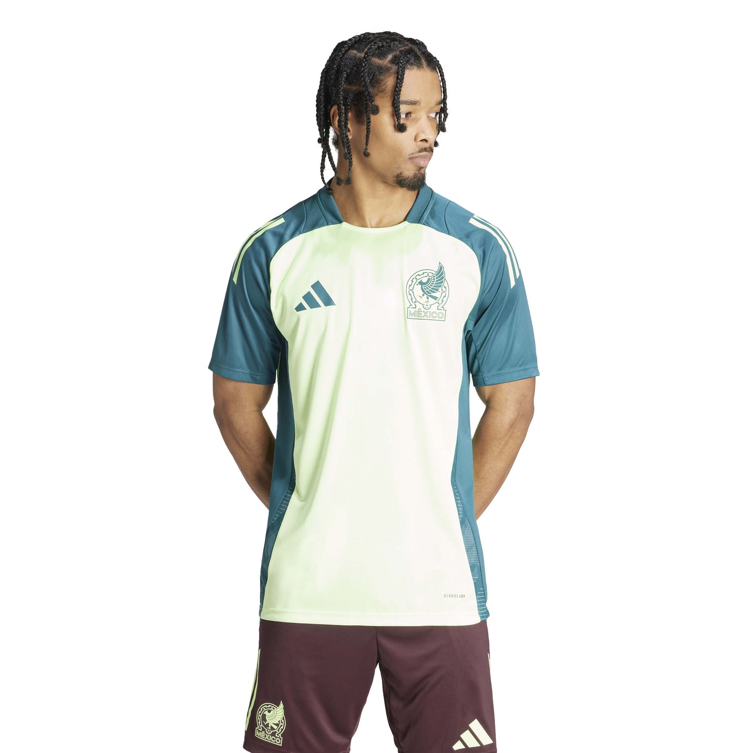 adidas 2024-25 Mexico Men's Training Jersey (Model - Front)