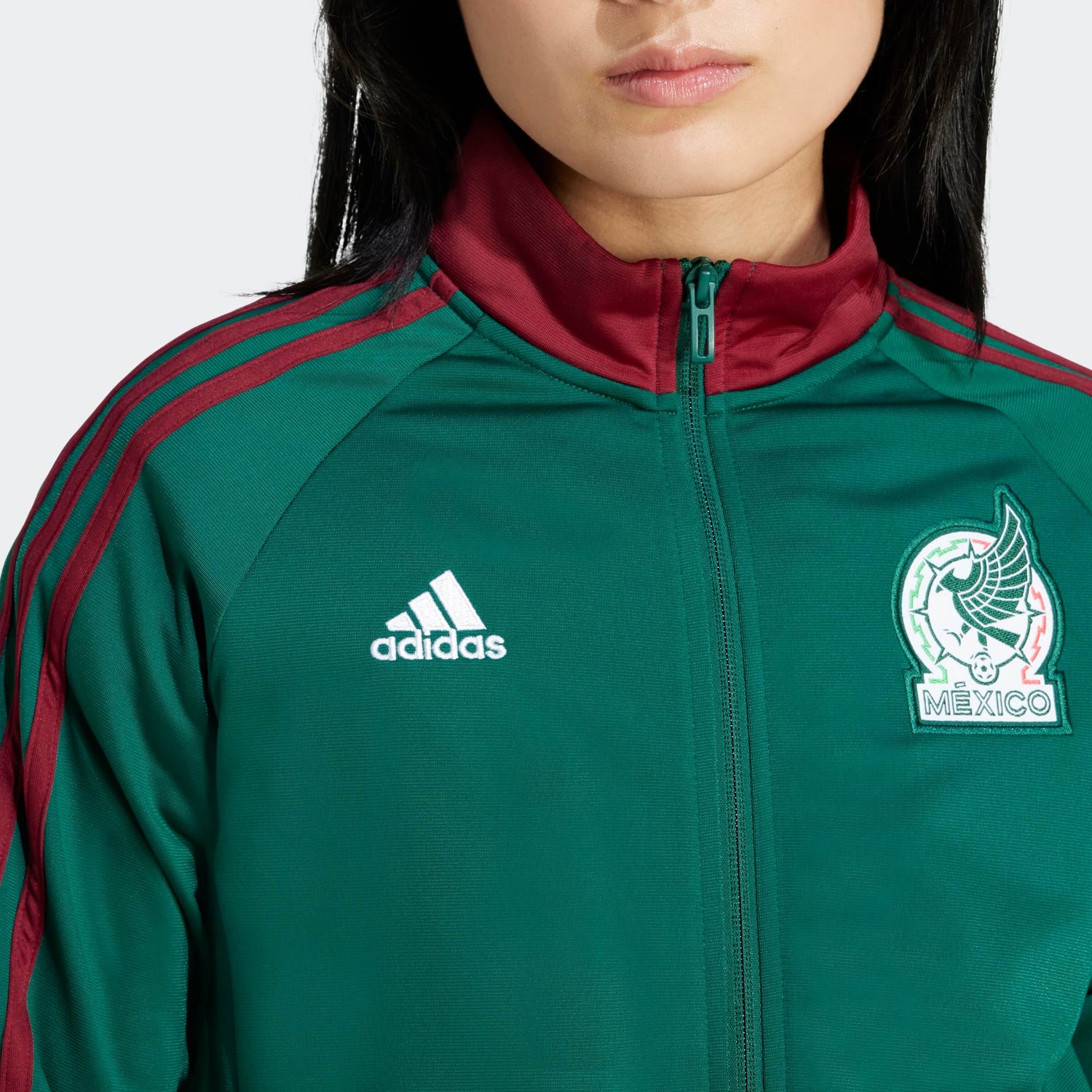 adidas 2024-25 Mexico Women's DNA Track Top Jacket (Detail 1)