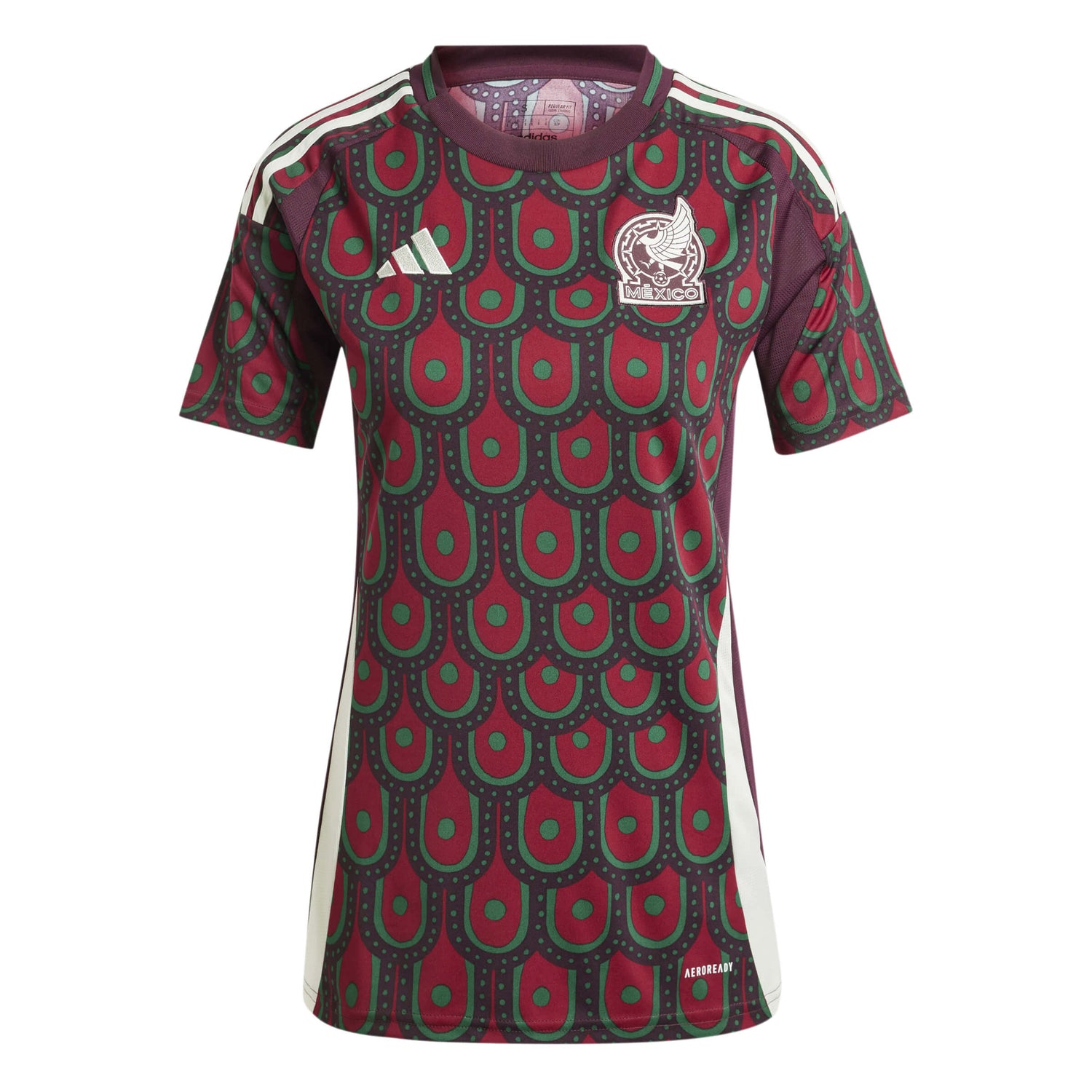 adidas 2024-25 Mexico Women's Stadium Home Jersey (Front)