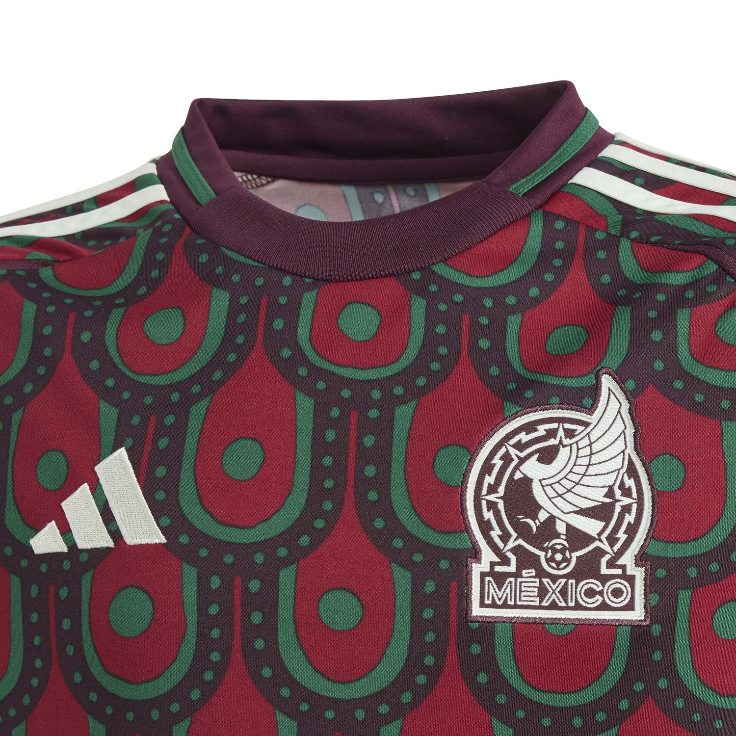adidas 2024-25 Mexico Youth Stadium Home Jersey (Detail 1)