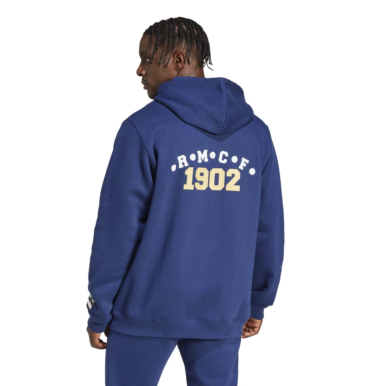 adidas 2024-25 Real Madrid Men's VRCT Hoodie (Model - Back)