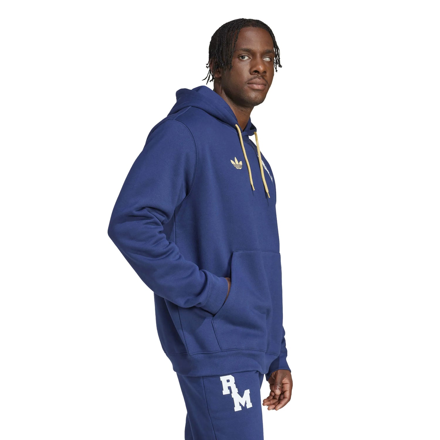 adidas 2024-25 Real Madrid Men's VRCT Hoodie (Model - Side)