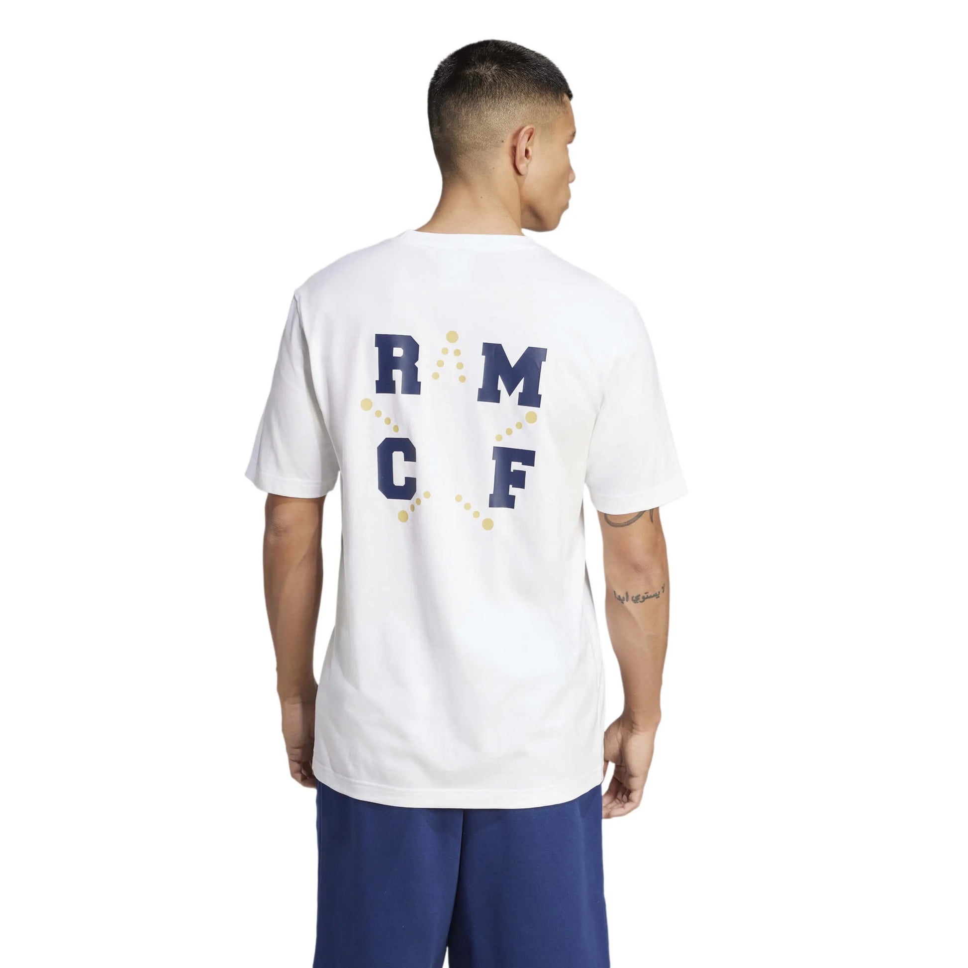adidas 2025 Real Madrid Men's VRCT Tee (Model - Back)