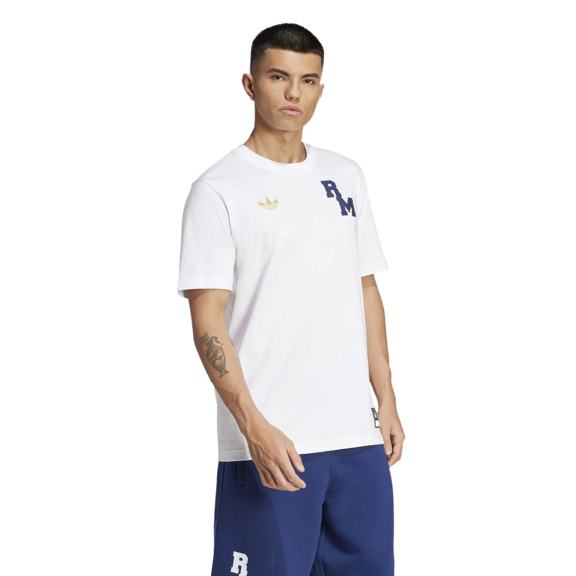 adidas 2025 Real Madrid Men's VRCT Tee (Model - Side)