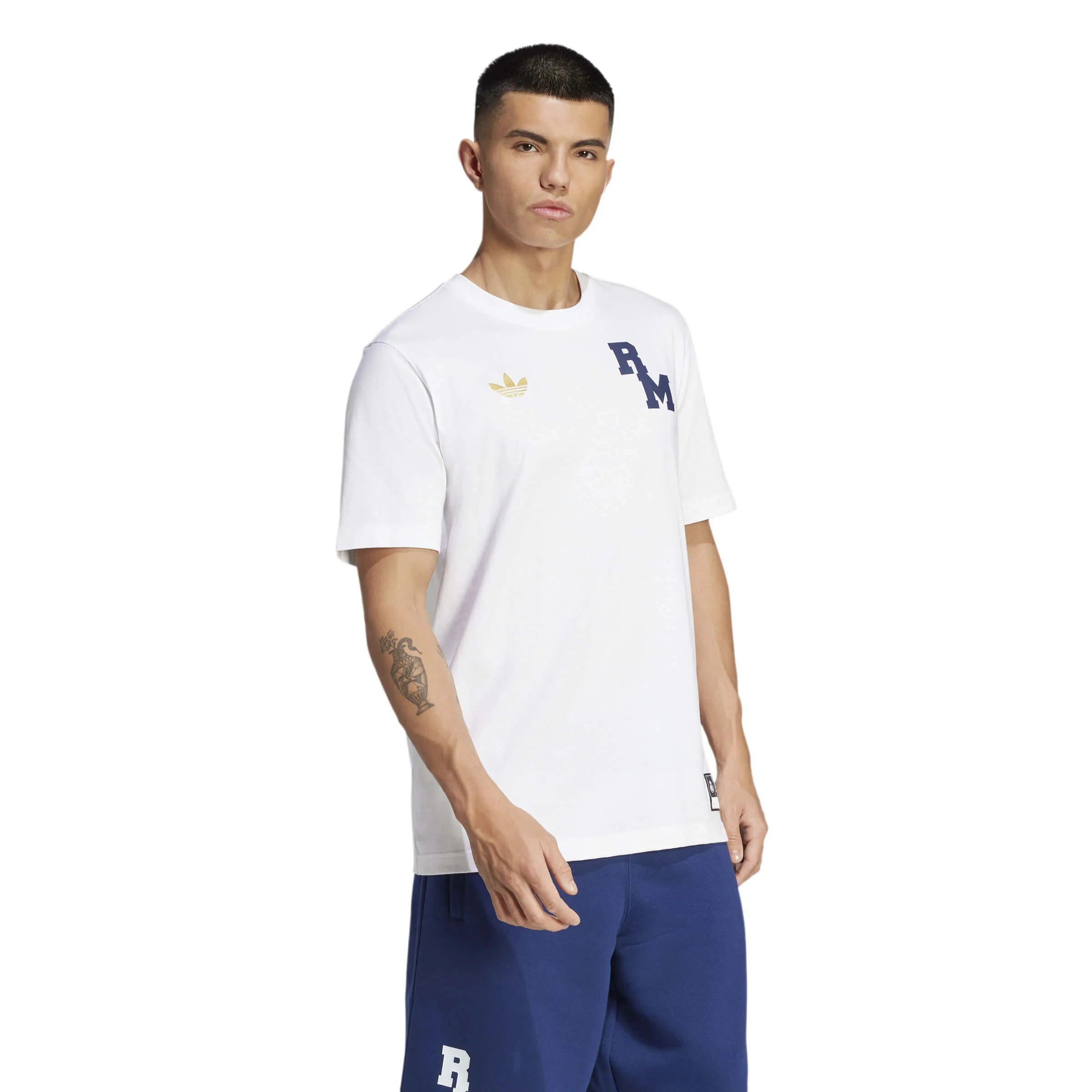 adidas 2025 Real Madrid Men's VRCT Tee (Model - Side)