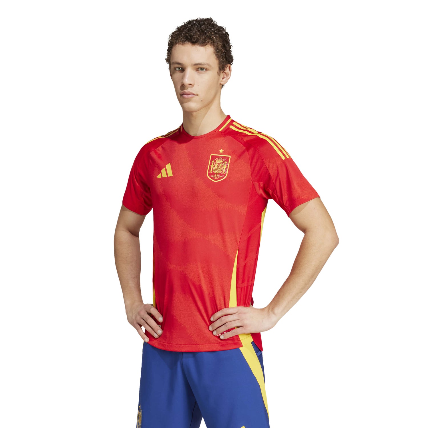 adidas 2024-25 Spain Men's Authentic Home Jersey (Model - Front)