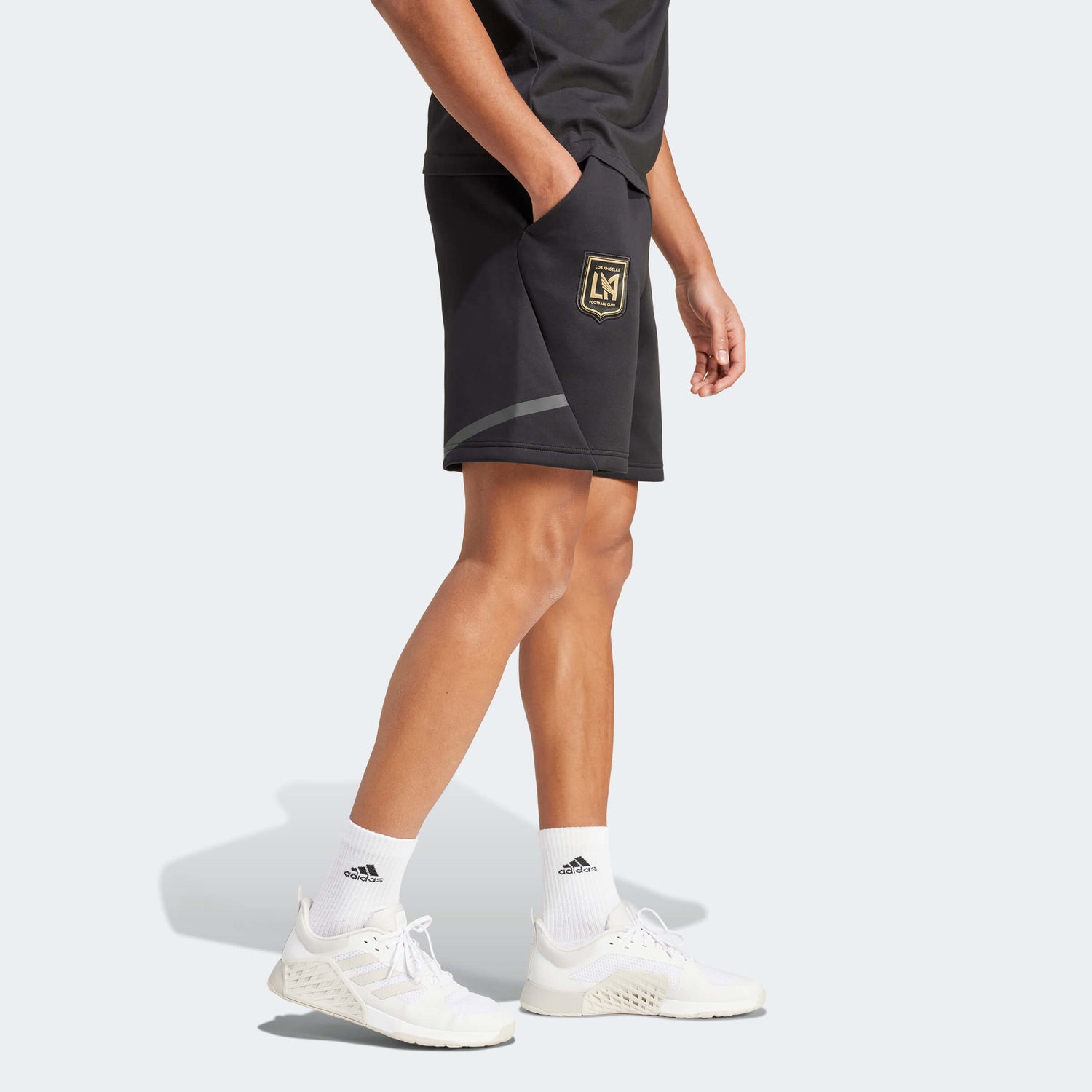 adidas 2024 LAFC Men's Travel Shorts (Model - Side)