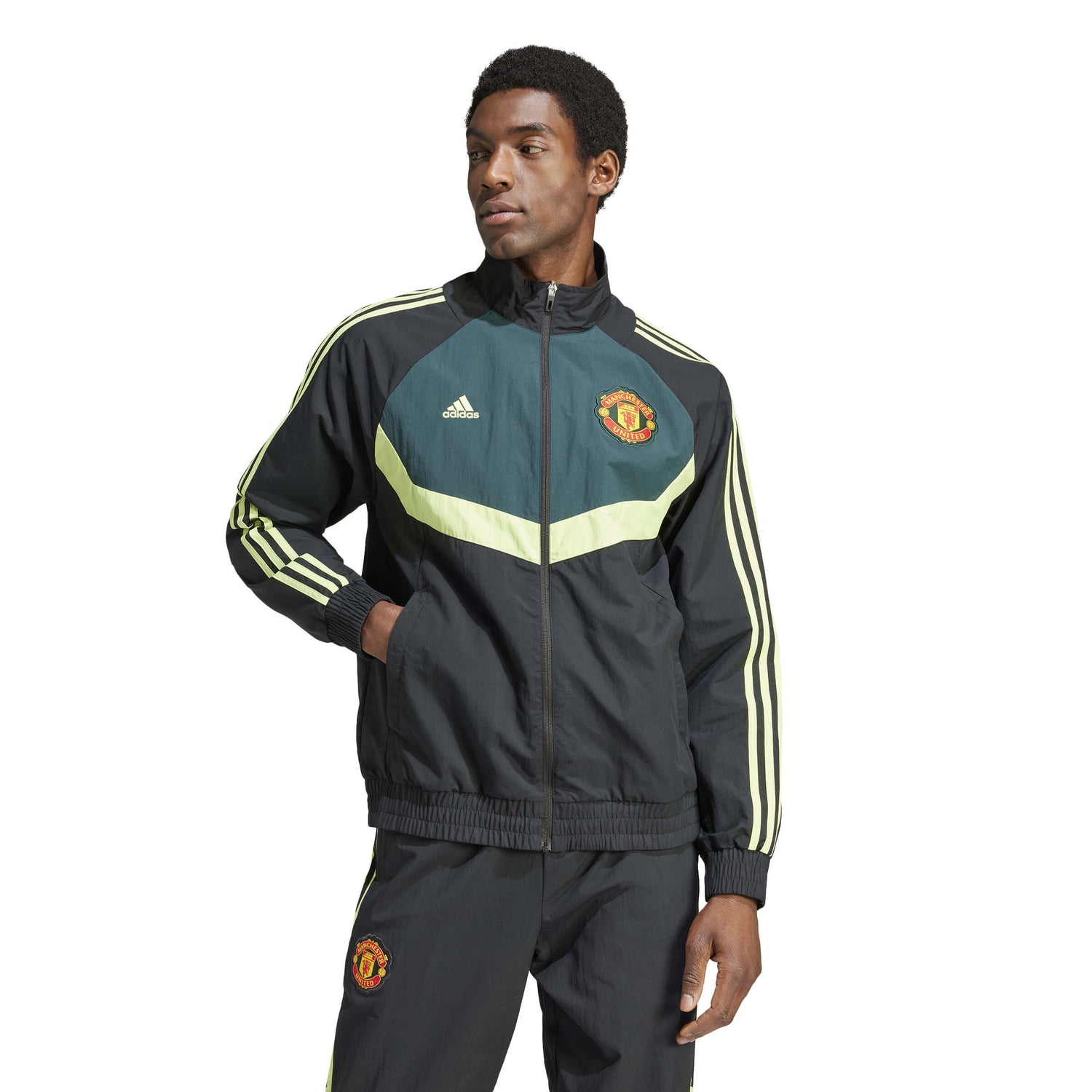 adidas 2024 Manchester United Men's Woven Track Top (Model - Front)