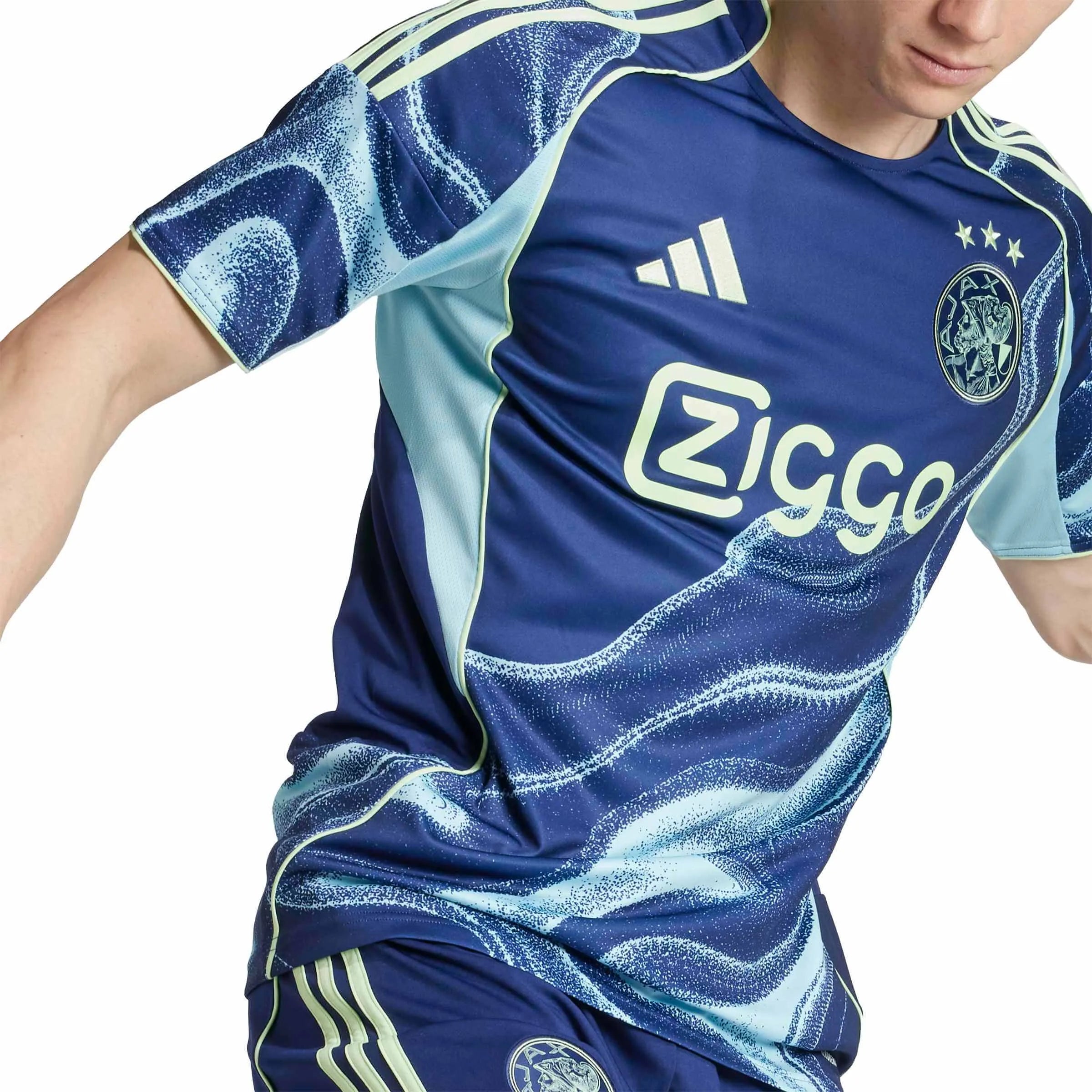 adidas 2025-26 Ajax Men's Stadium Away Soccer Jersey (Detail 1)