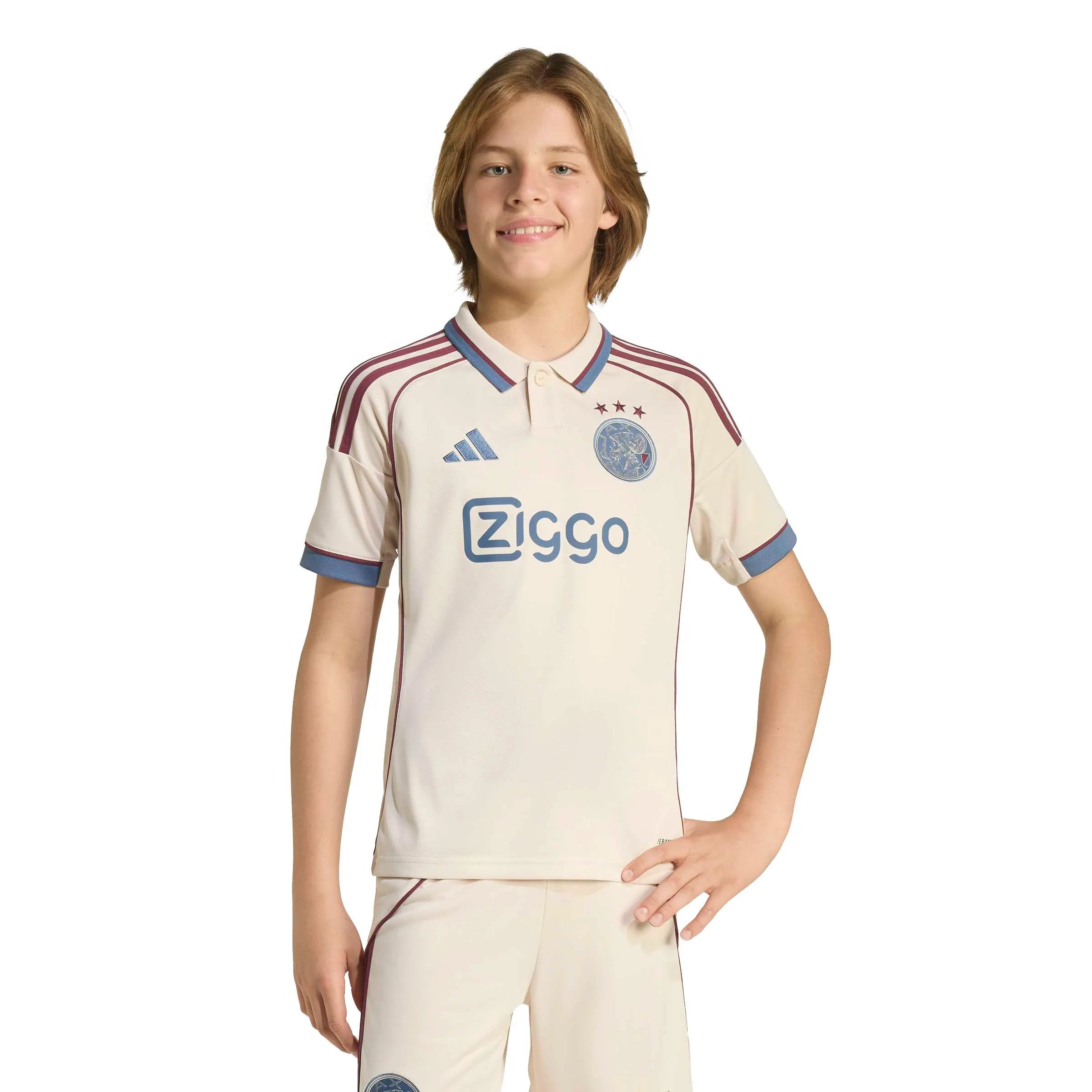 adidas 2025-26 Ajax Youth Stadium Third Soccer Jersey (Model - Front)