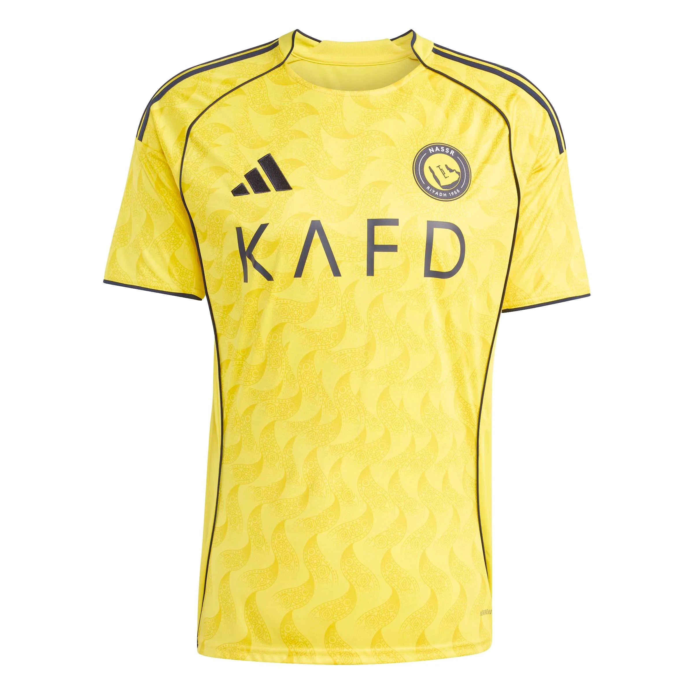 adidas 2025-26 Al Nassr Men's Stadium Home Ronaldo #7 Soccer Jersey (Front)
