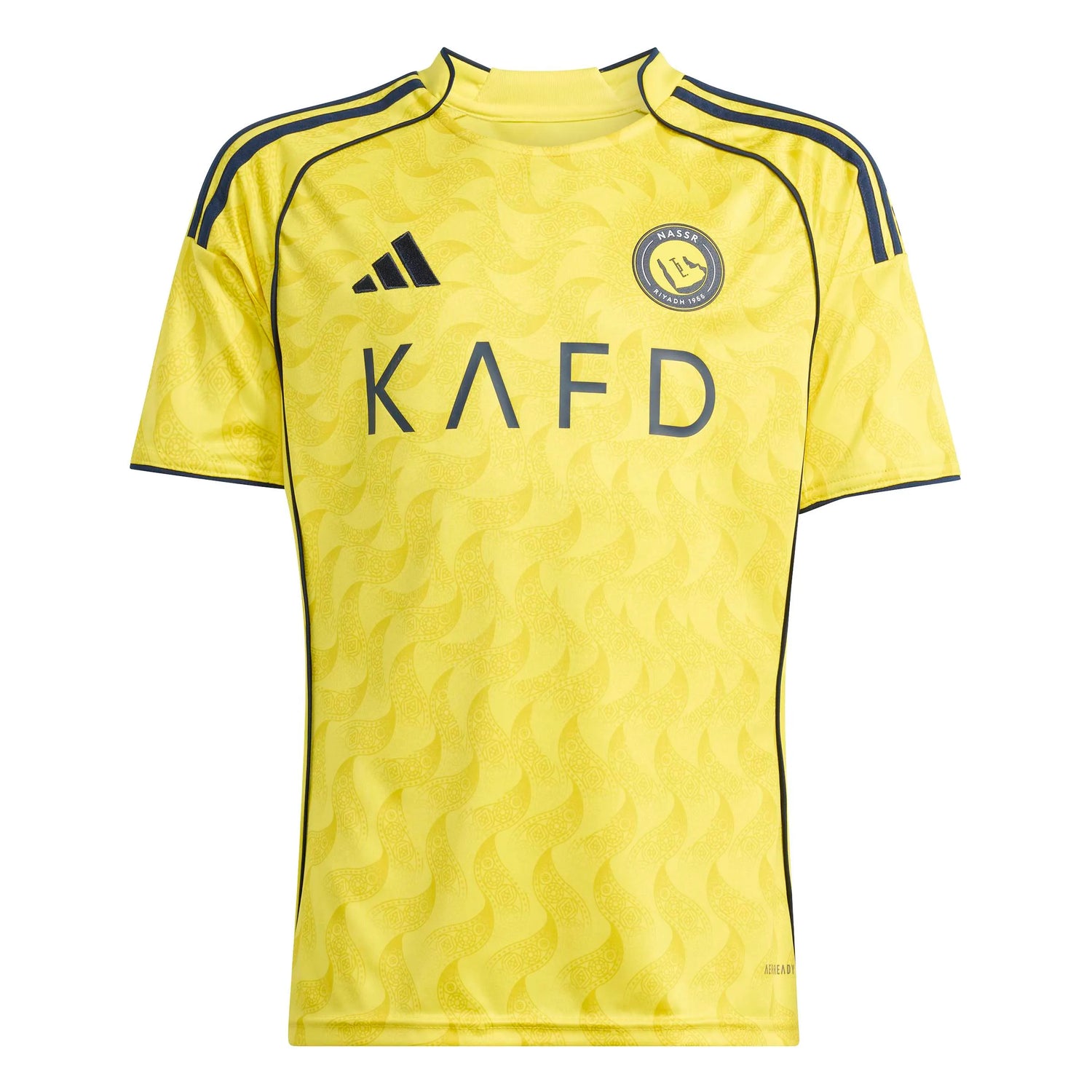 adidas 2025-26 Al Nassr Youth Stadium Home Ronaldo #7 Soccer Jersey (Front)