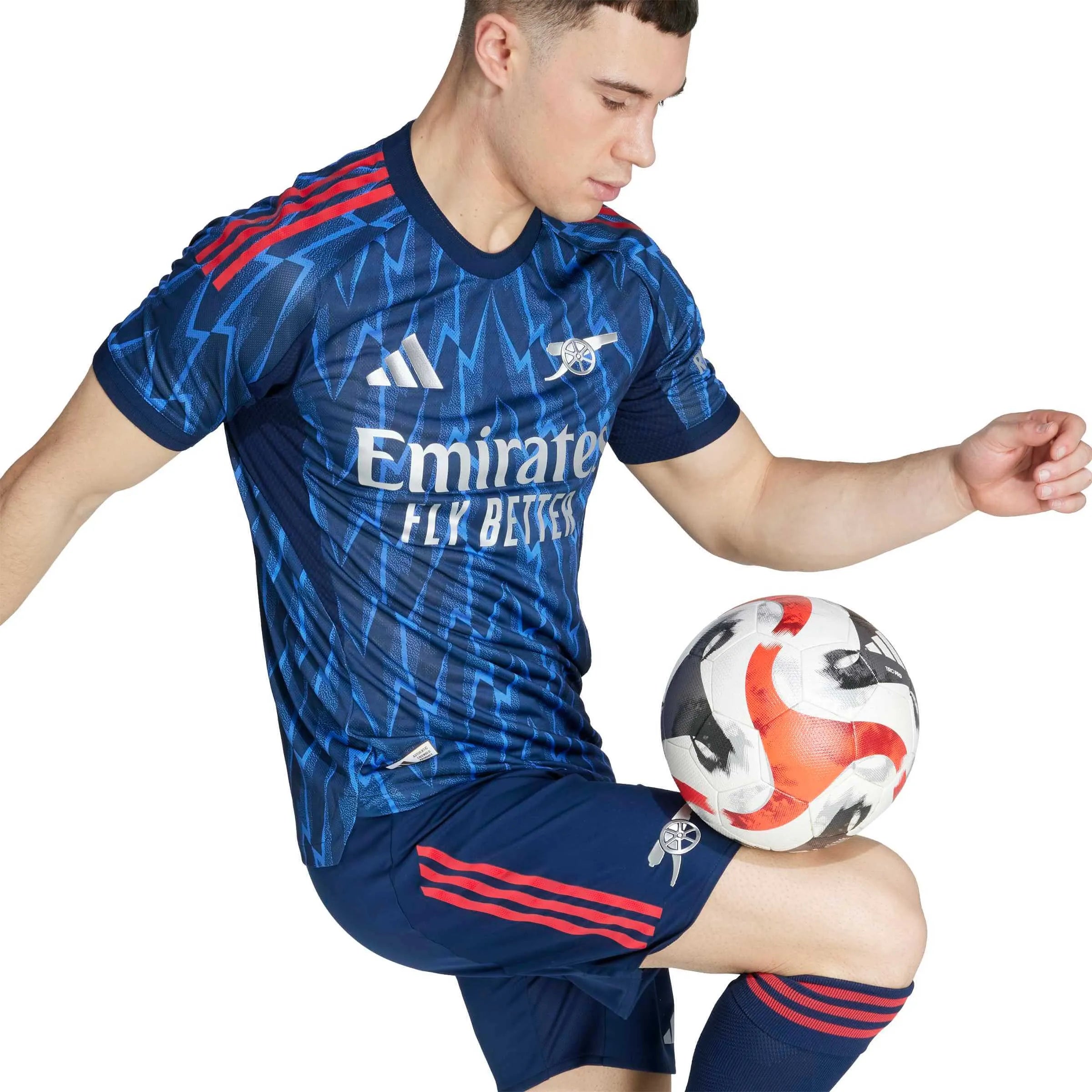adidas 2025-26 Arsenal Men's Authentic Away Soccer Jersey (Detail 1)