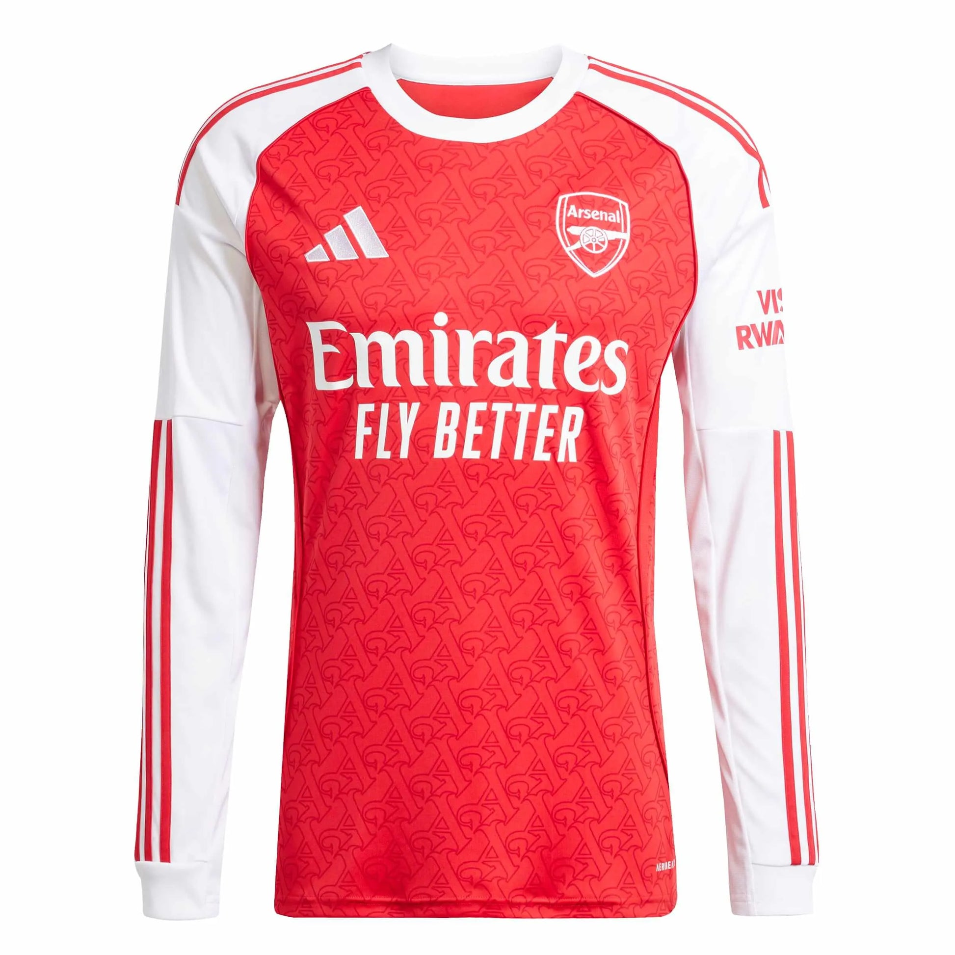 adidas 2025-26 Arsenal Men's Stadium Home Long-Sleeve Soccer Jersey (Front)