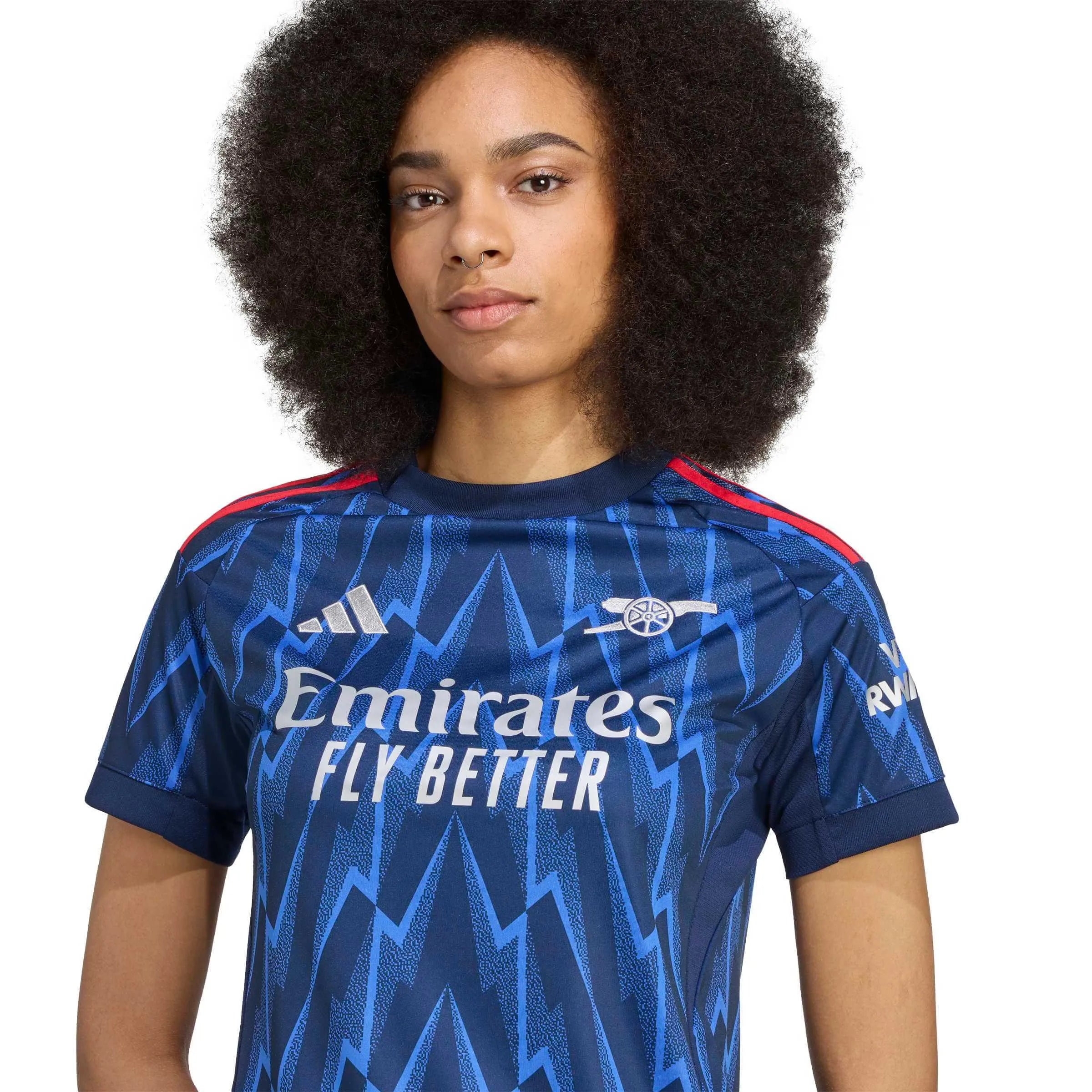 adidas 2025-26 Arsenal Women's Stadium Away Soccer Jersey (Detail 1)