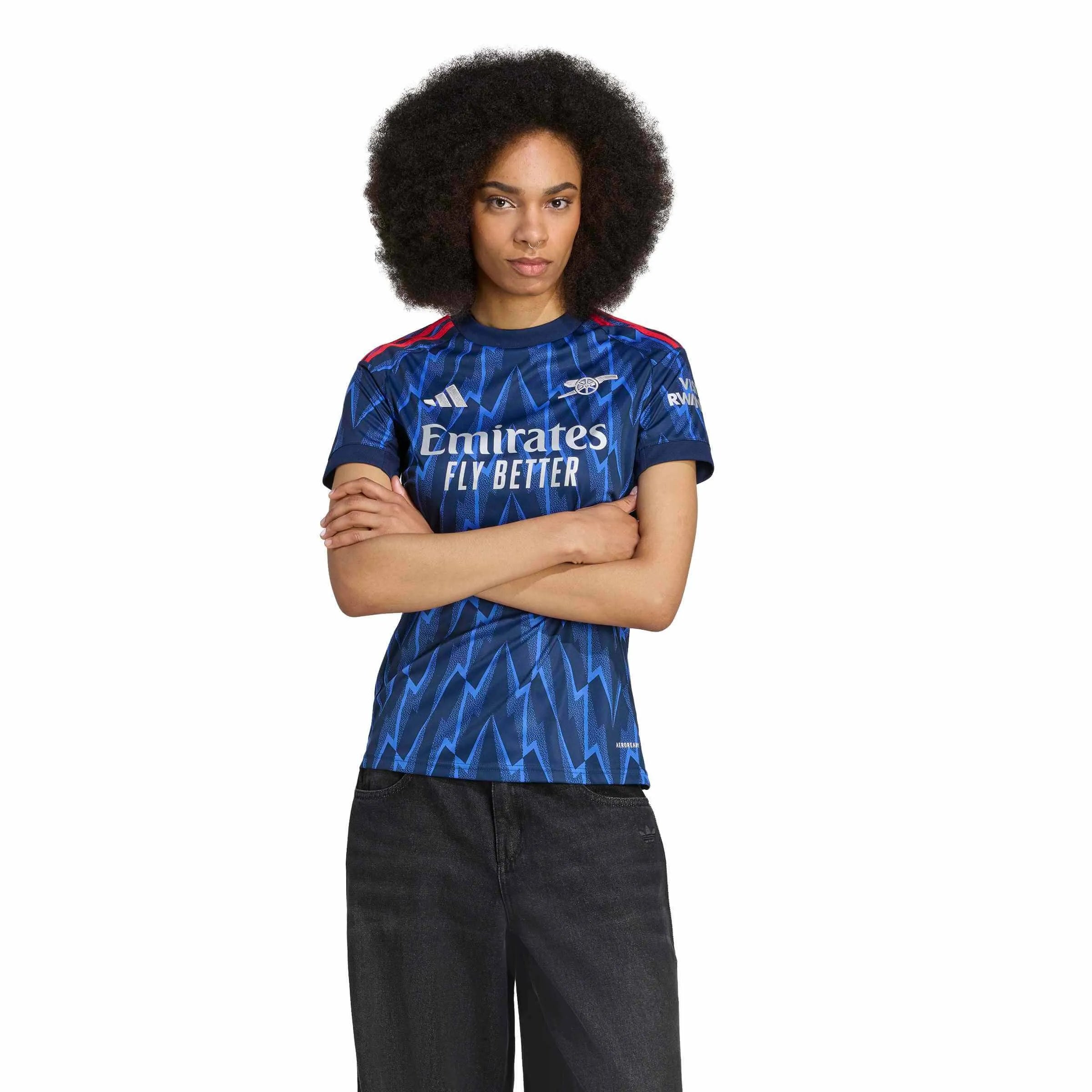adidas 2025-26 Arsenal Women's Stadium Away Soccer Jersey (Model - Front)