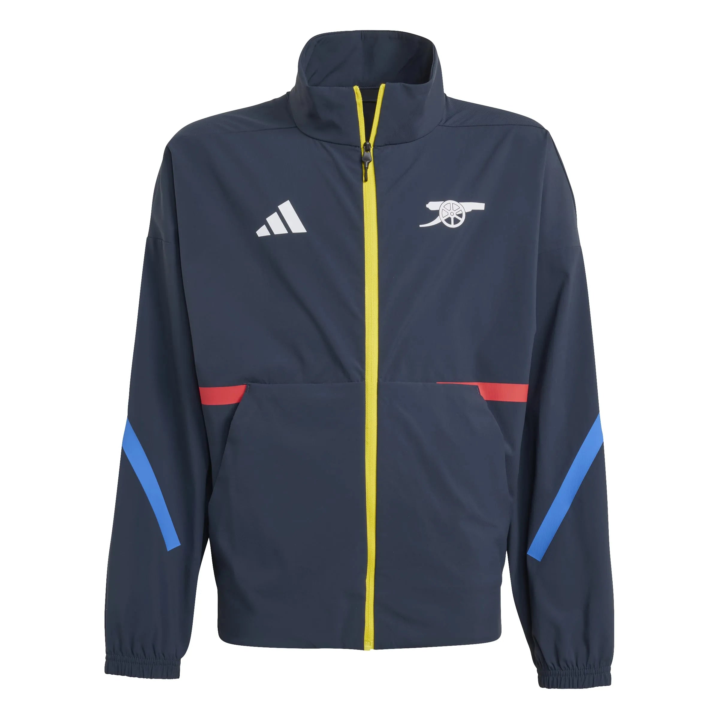 adidas 2025-26 Arsenal Youth Anthem Jacket Night Navy (Front)