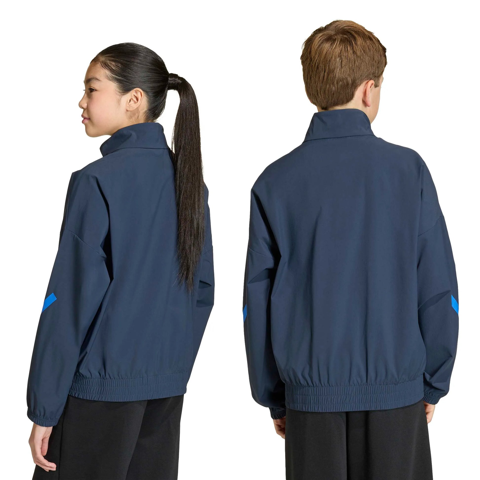 adidas 2025-26 Arsenal Youth Anthem Jacket Night Navy (Models - Back)