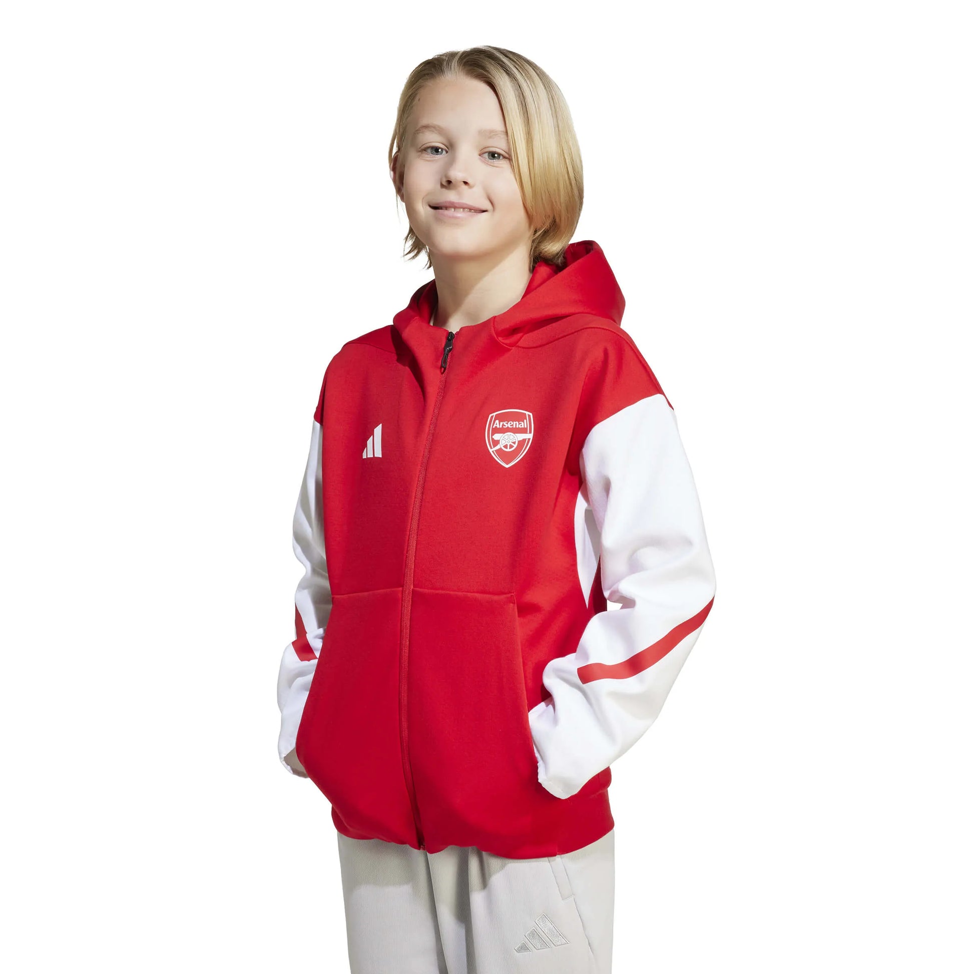 adidas 2025-26 Arsenal Youth Anthem Jacket (Model - Front)