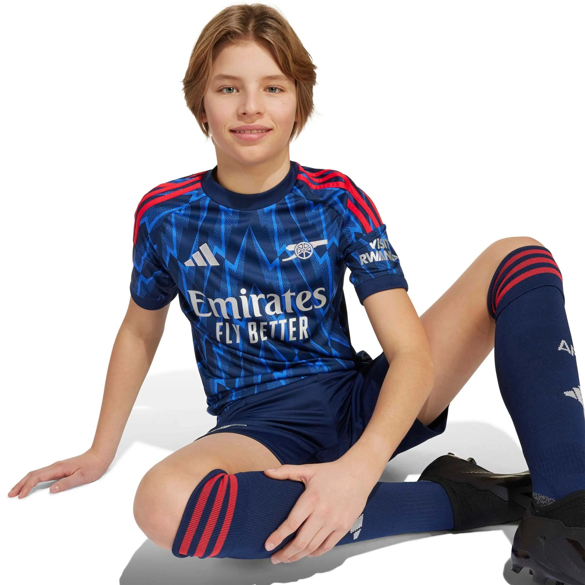 adidas 2025-26 Arsenal Youth Stadium Away Soccer Jersey (Detail 1)