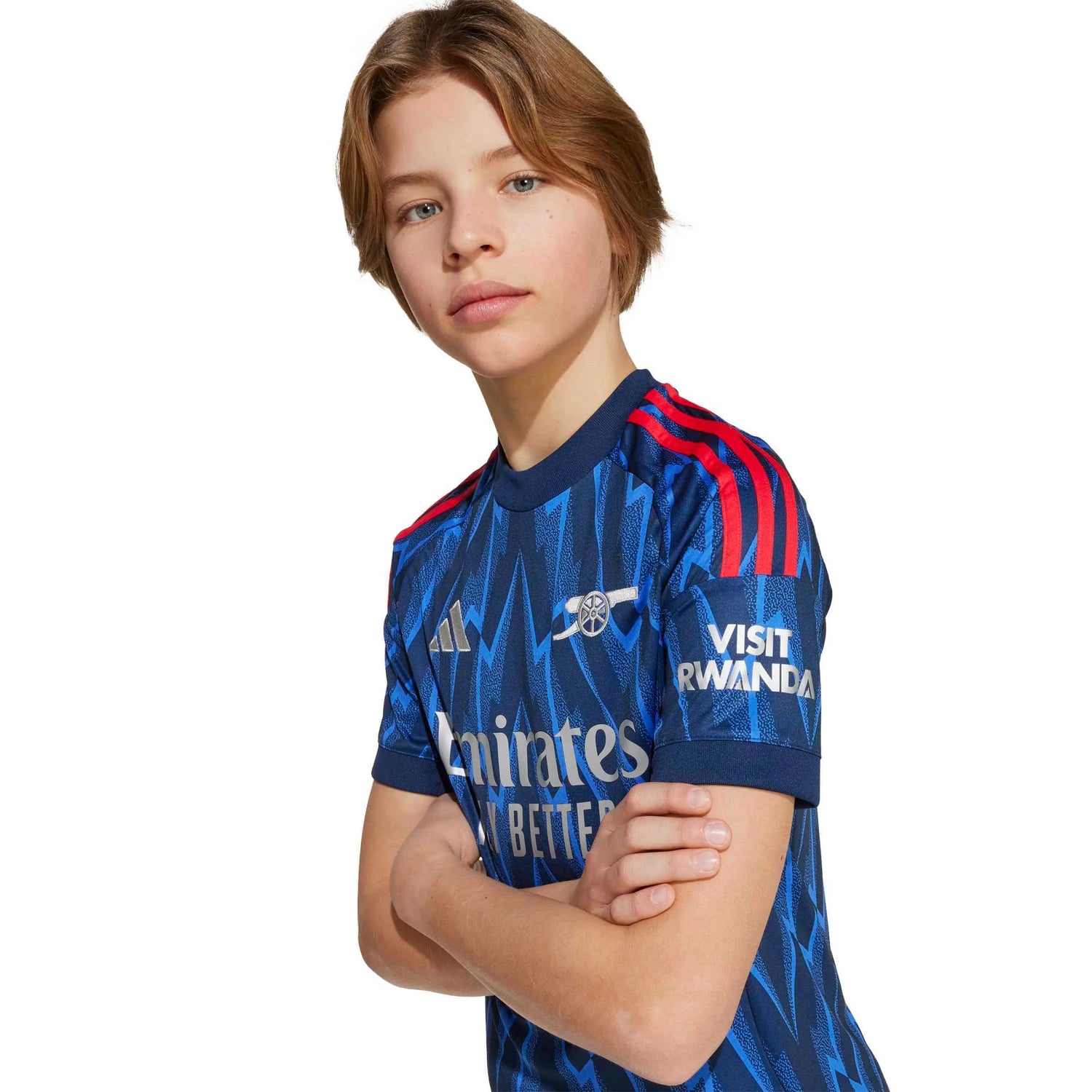 adidas 2025-26 Arsenal Youth Stadium Away Soccer Jersey (Detail 2)