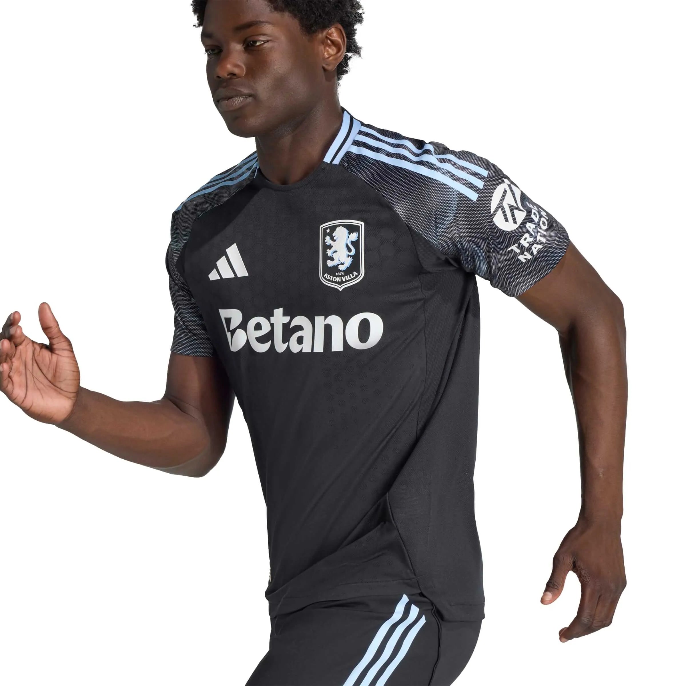 adidas 2025-26 Aston Villa Men's Authentic Away Soccer Jersey (Detail 1)