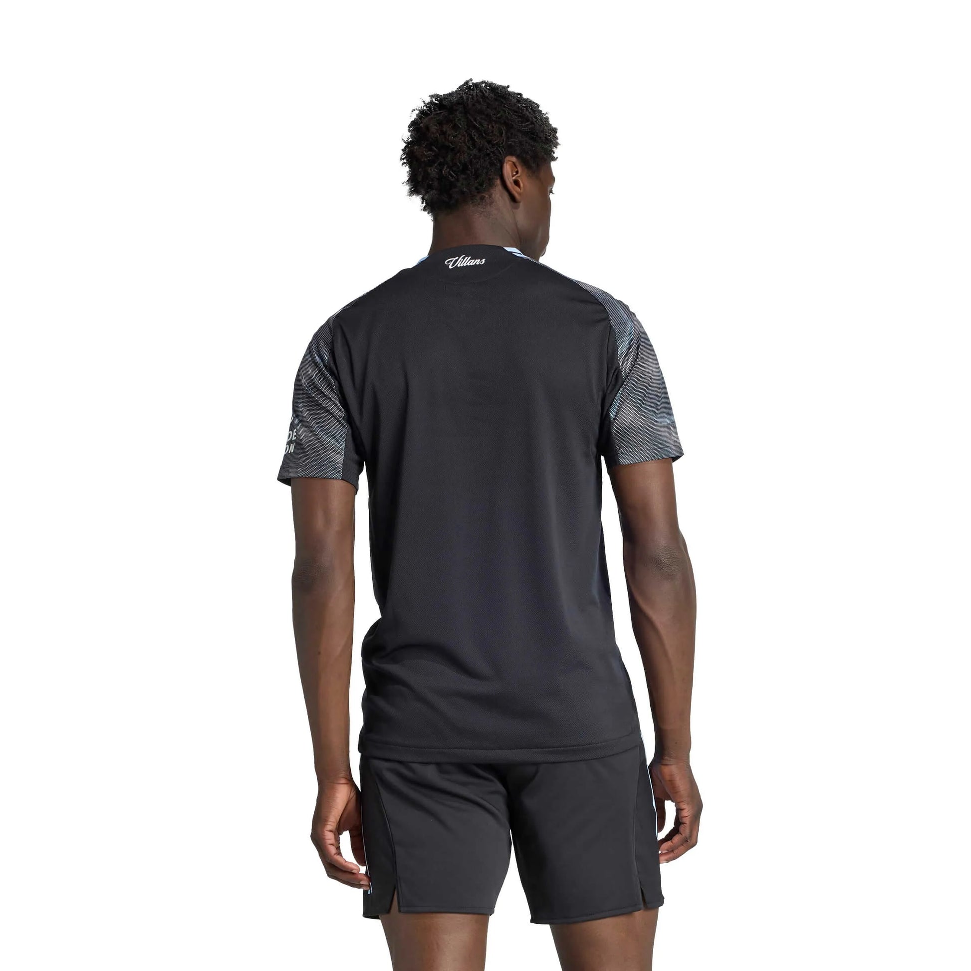 adidas 2025-26 Aston Villa Men's Authentic Away Soccer Jersey (Model - Back)