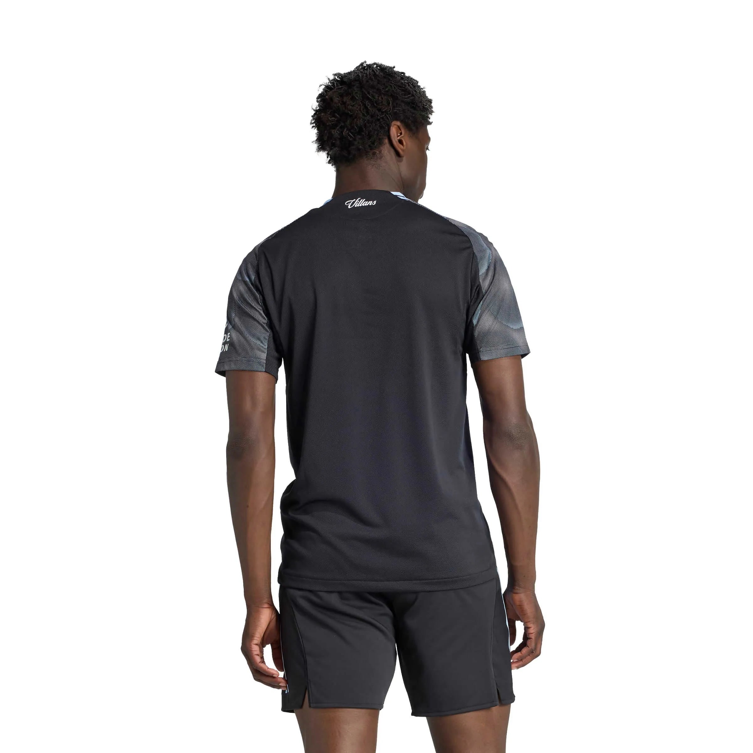 adidas 2025-26 Aston Villa Men's Authentic Away Soccer Jersey (Model - Back)