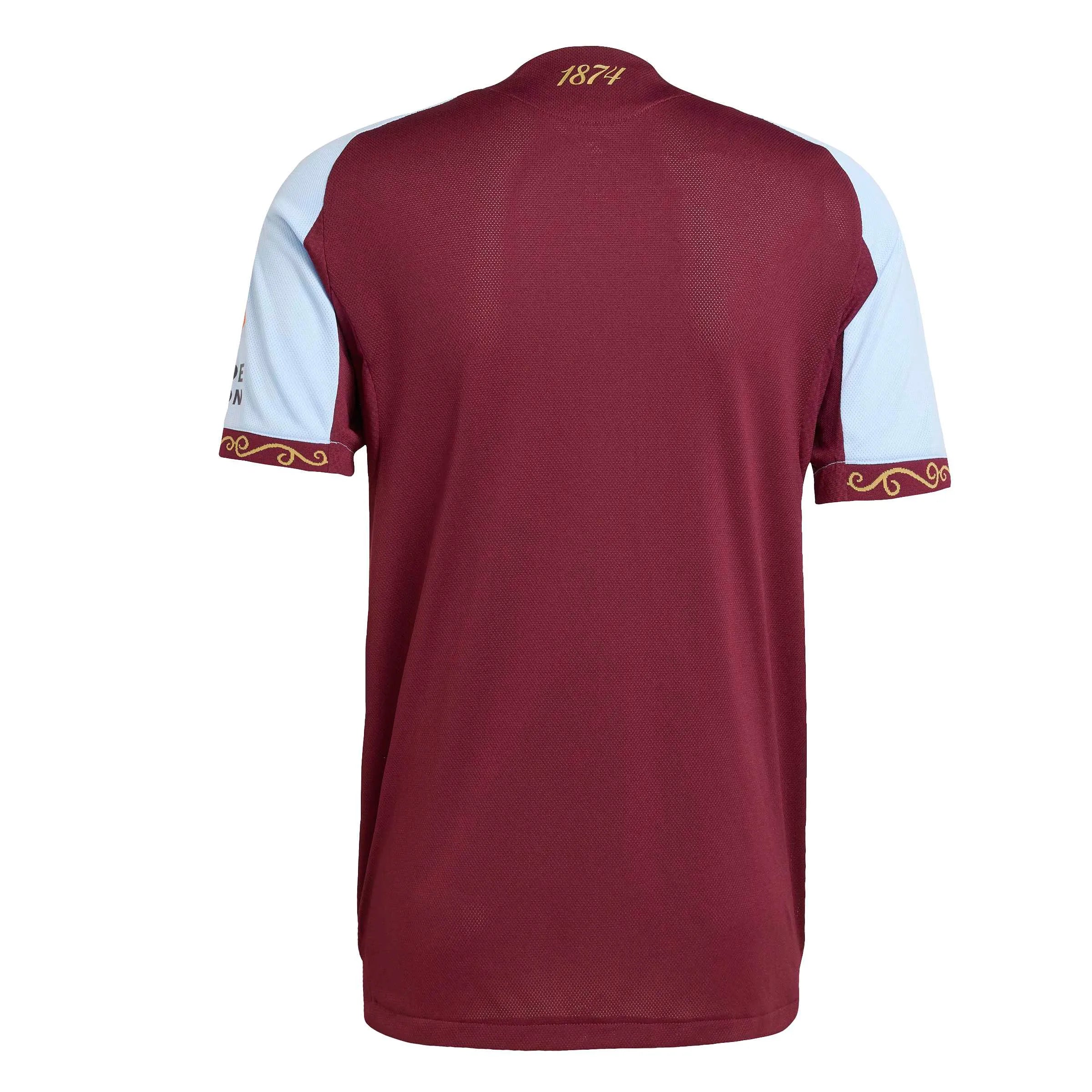 adidas 2025-26 Aston Villa Men's Authentic Home Soccer Jersey (Back)