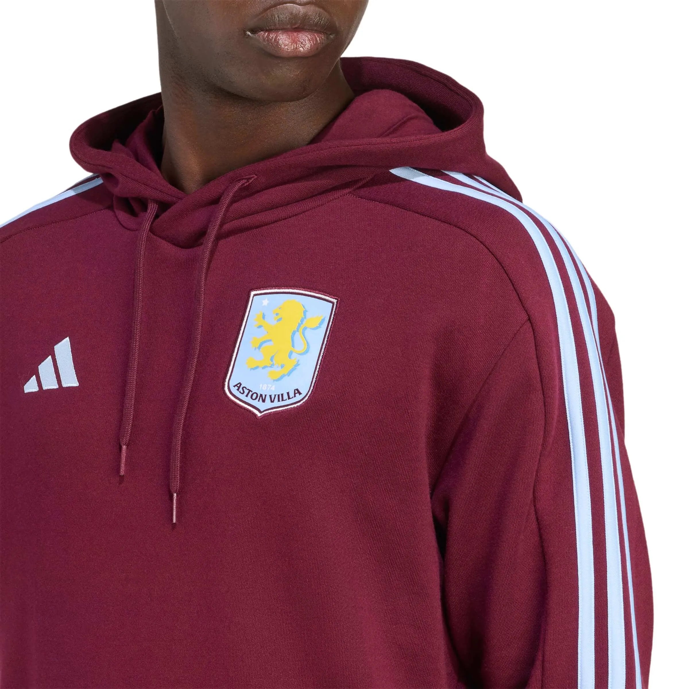 adidas 2025-26 Aston Villa Men's DNA Hoodie (Detail 1)