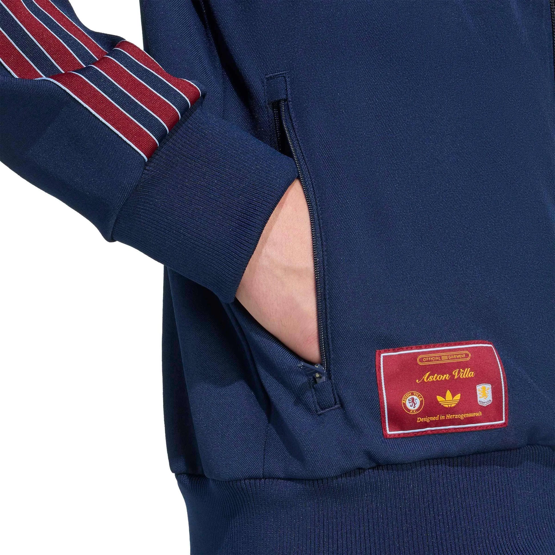 adidas 2025-26 Aston Villa Men's Icon Track Top (Detail 2)