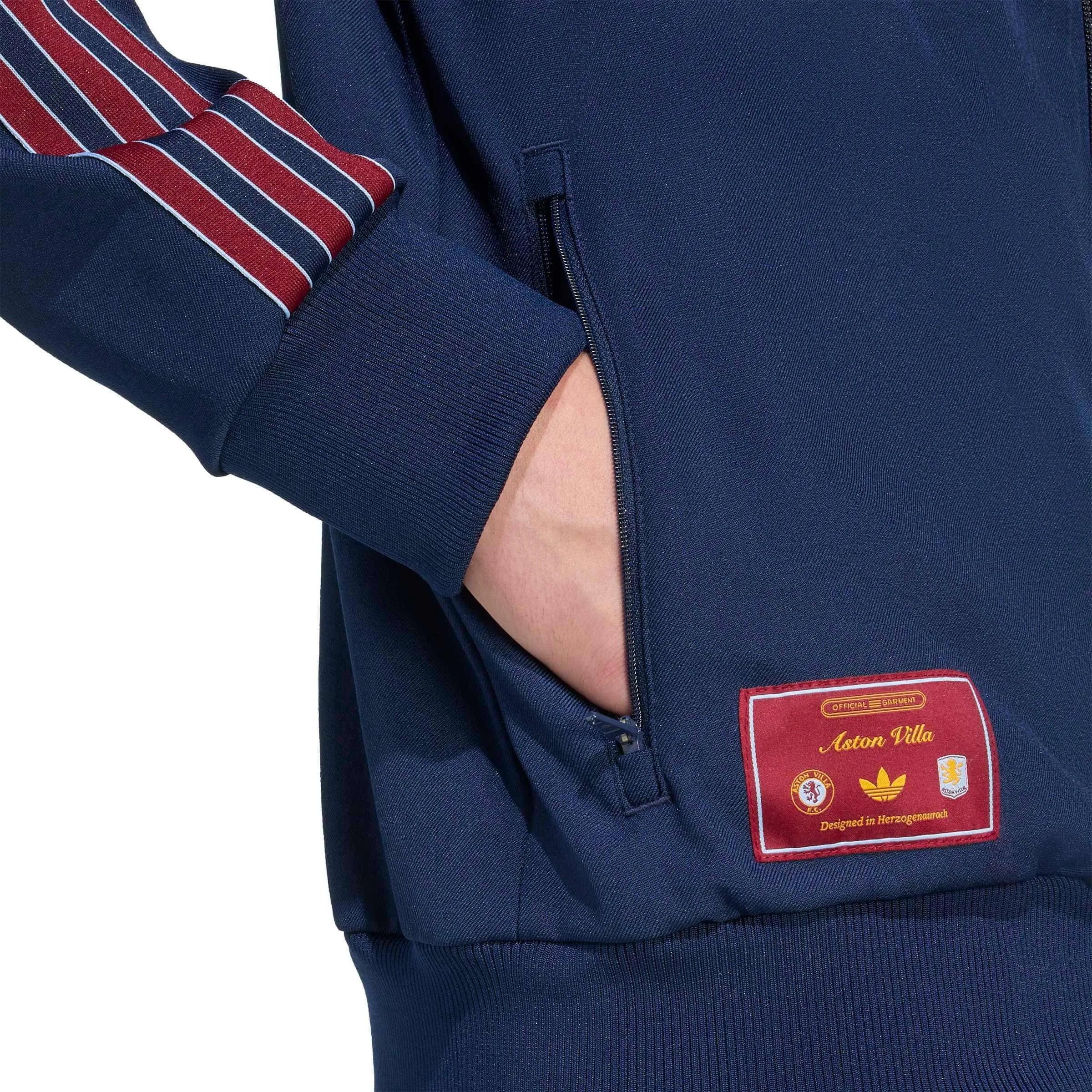 adidas 2025-26 Aston Villa Men's Icon Track Top (Detail 2)