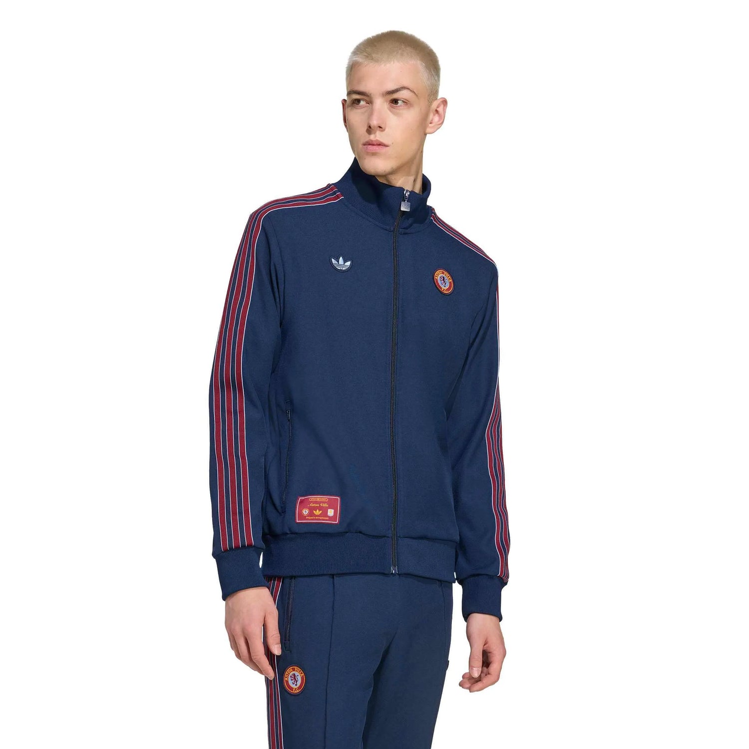 adidas 2025-26 Aston Villa Men's Icon Track Top (Model - Front)