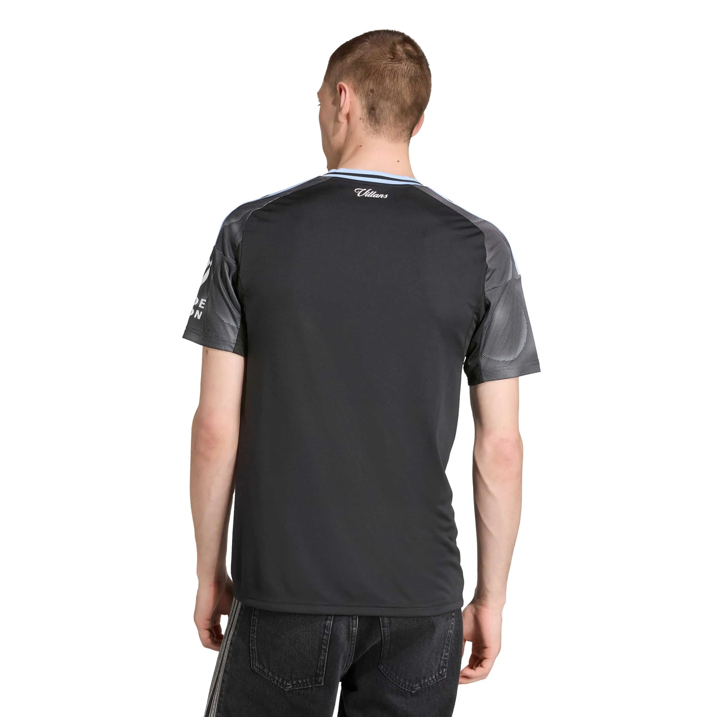 adidas 2025-26 Aston Villa Men's Stadium Away Soccer Jersey (Model - Back)