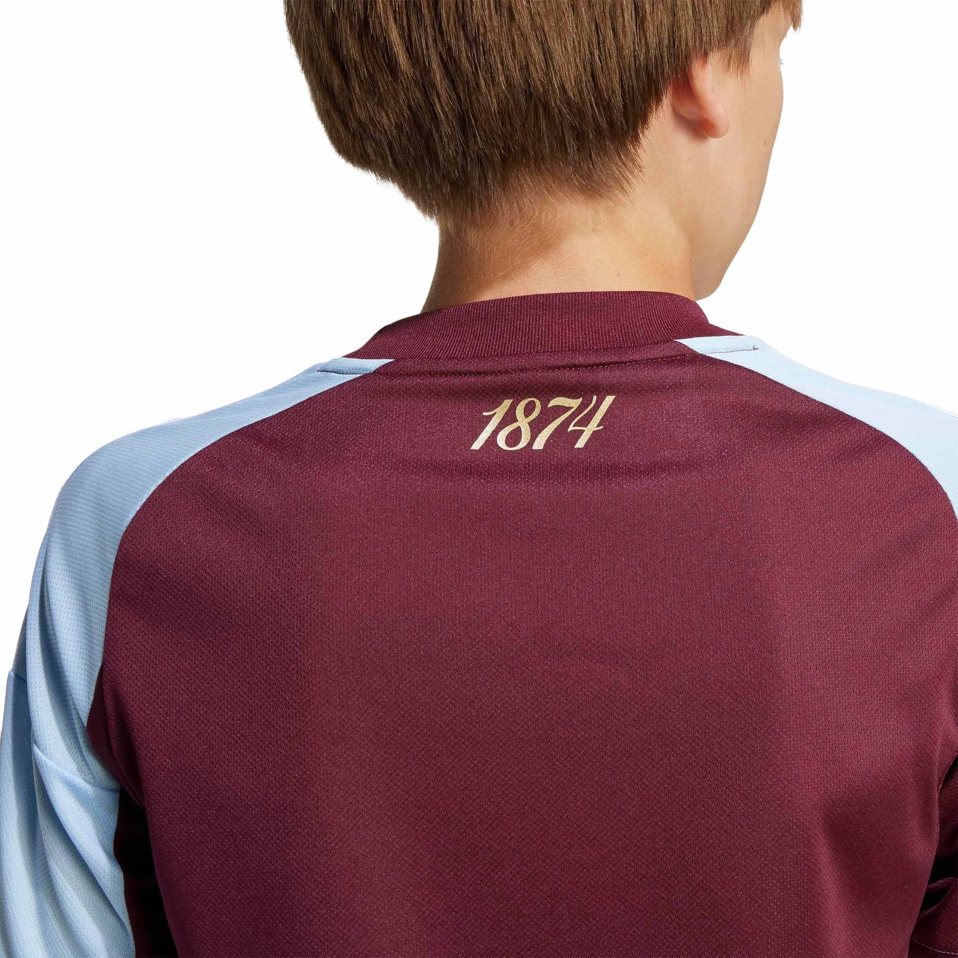 adidas 2025-26 Aston Villa Youth Stadium Home Soccer Jersey (Detail 2)