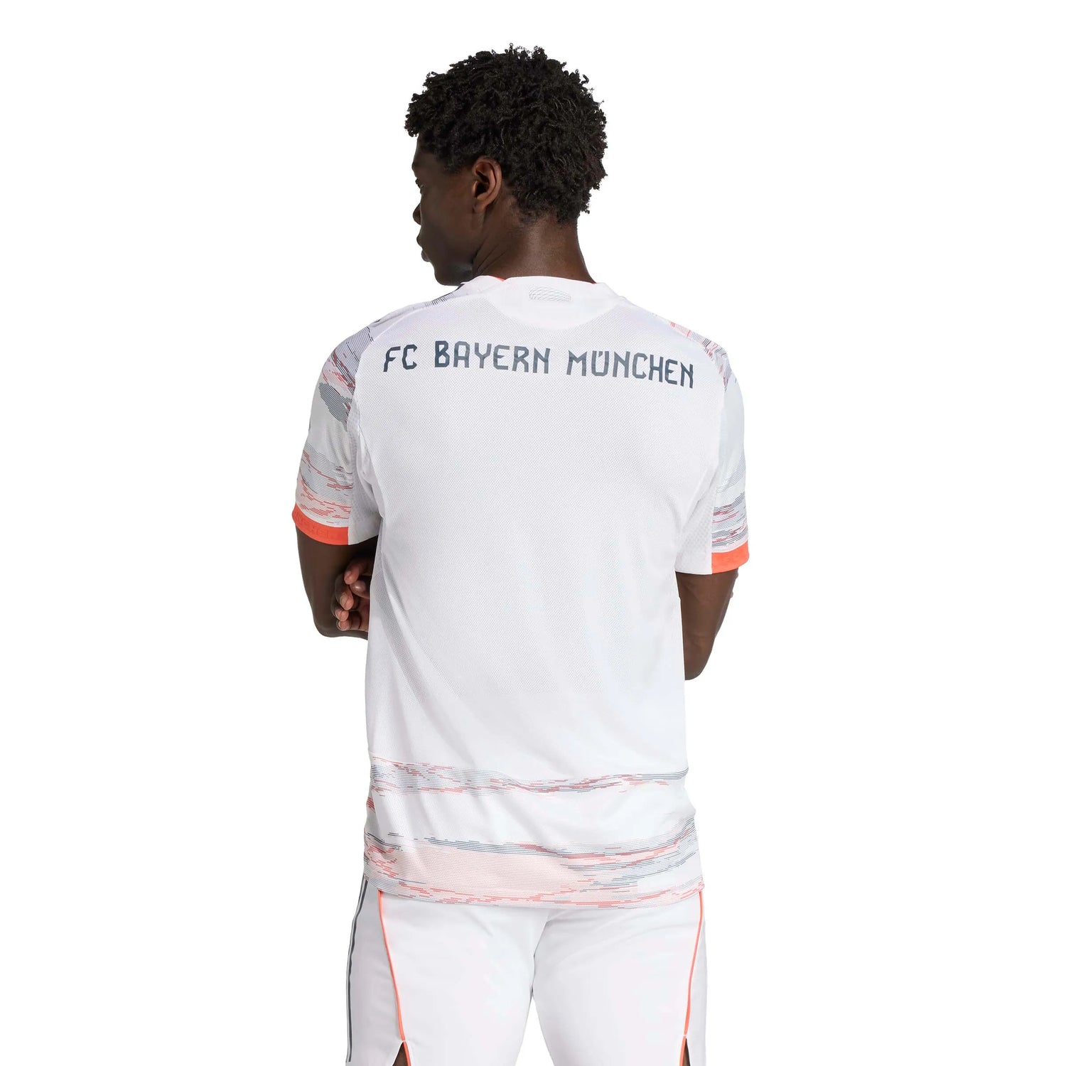 adidas 2025-26 Bayern Munich Men's Authentic Away Soccer Jersey (Model - Back)