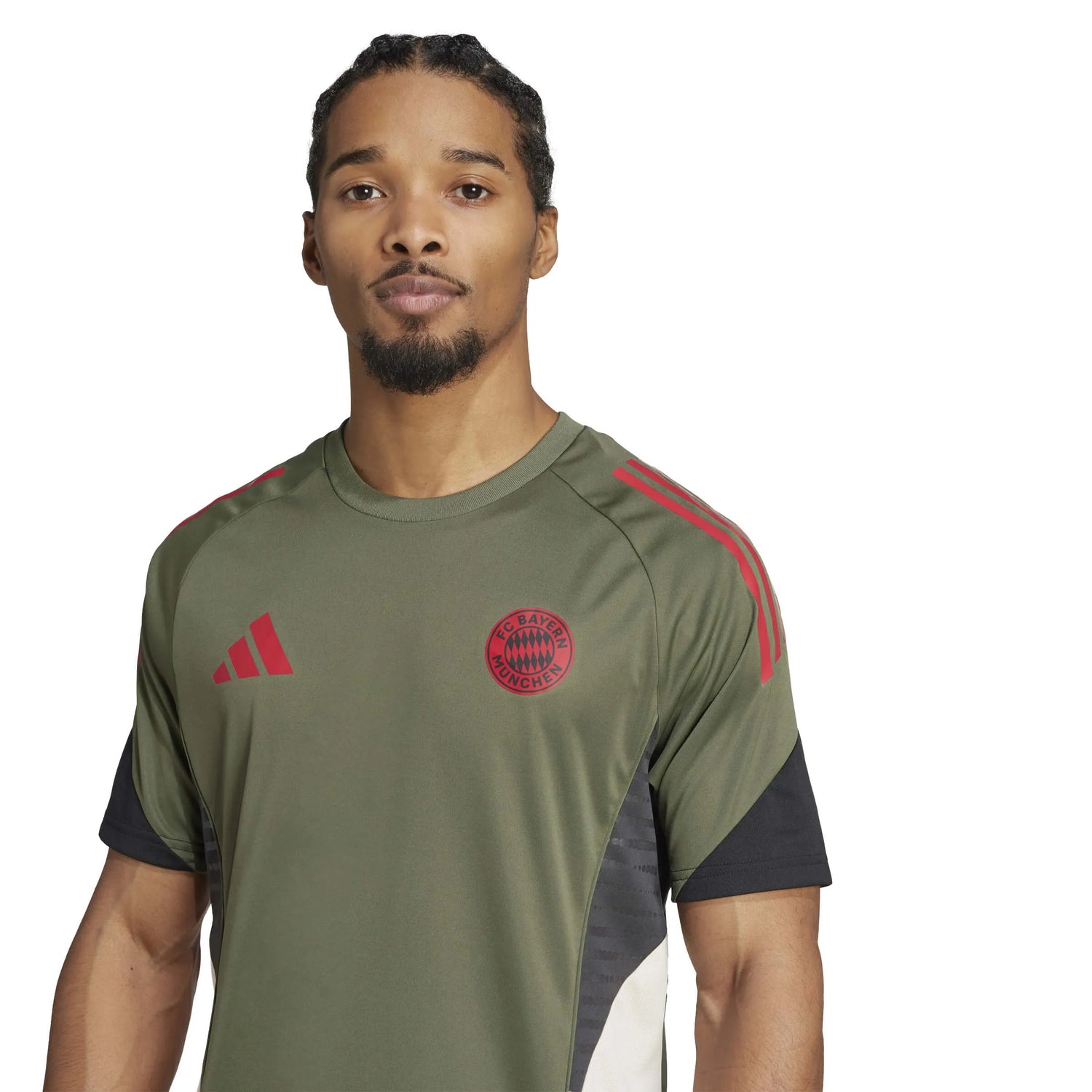adidas 2025-26 Bayern Munich Men's EU Training Soccer Jersey (Detail 1)