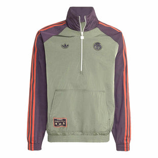 adidas 2025-26 Bayern Munich Men's Icon Half-Zip Jacket (Front)