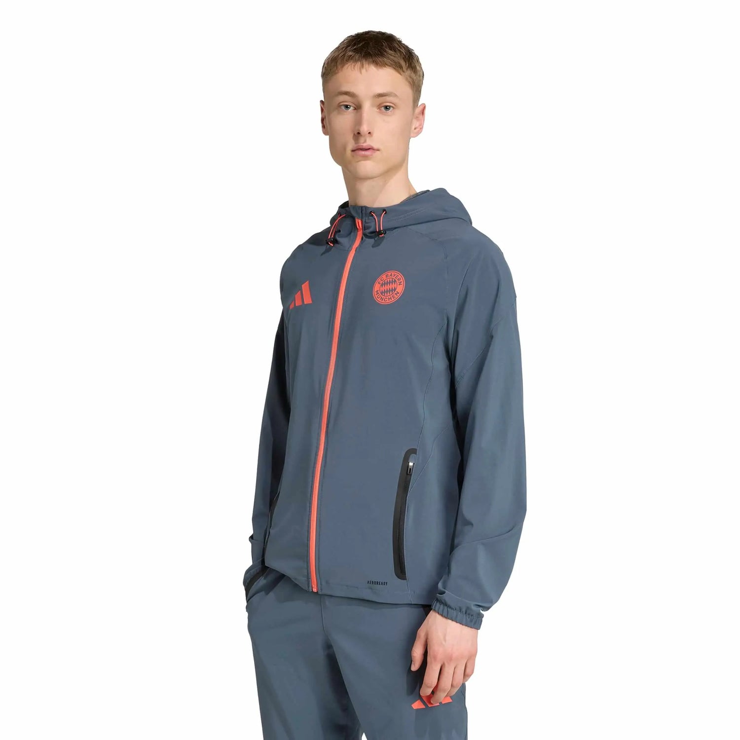 adidas 2025-26 Bayern Munich Men's Tiro 25 Competition Vis Tech Travel Jacket (Model - Front)