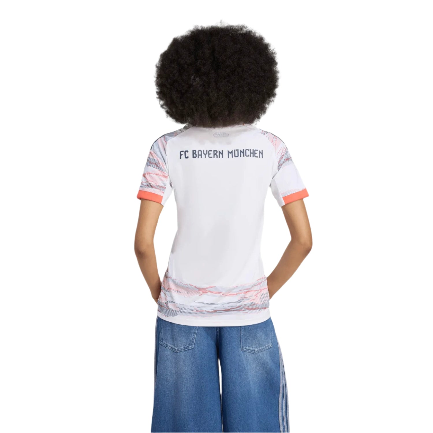 adidas 2025-26 Bayern Munich Women's Stadium Away Soccer Jersey (Model - Back)