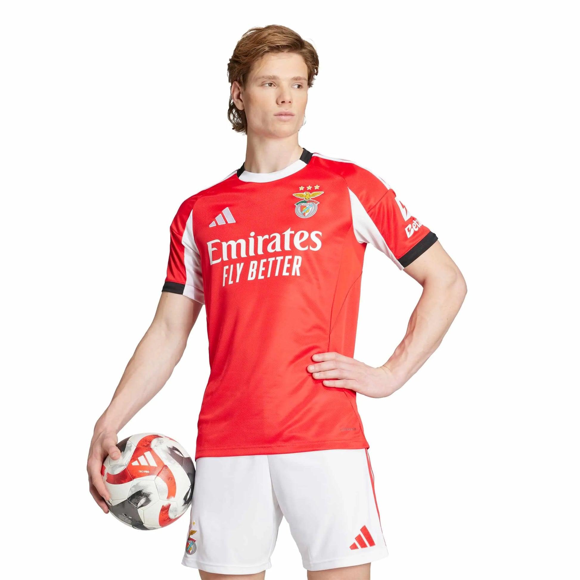 adidas 2025-26 Benfica Men's Stadium Home Soccer Jersey (Model - Front)