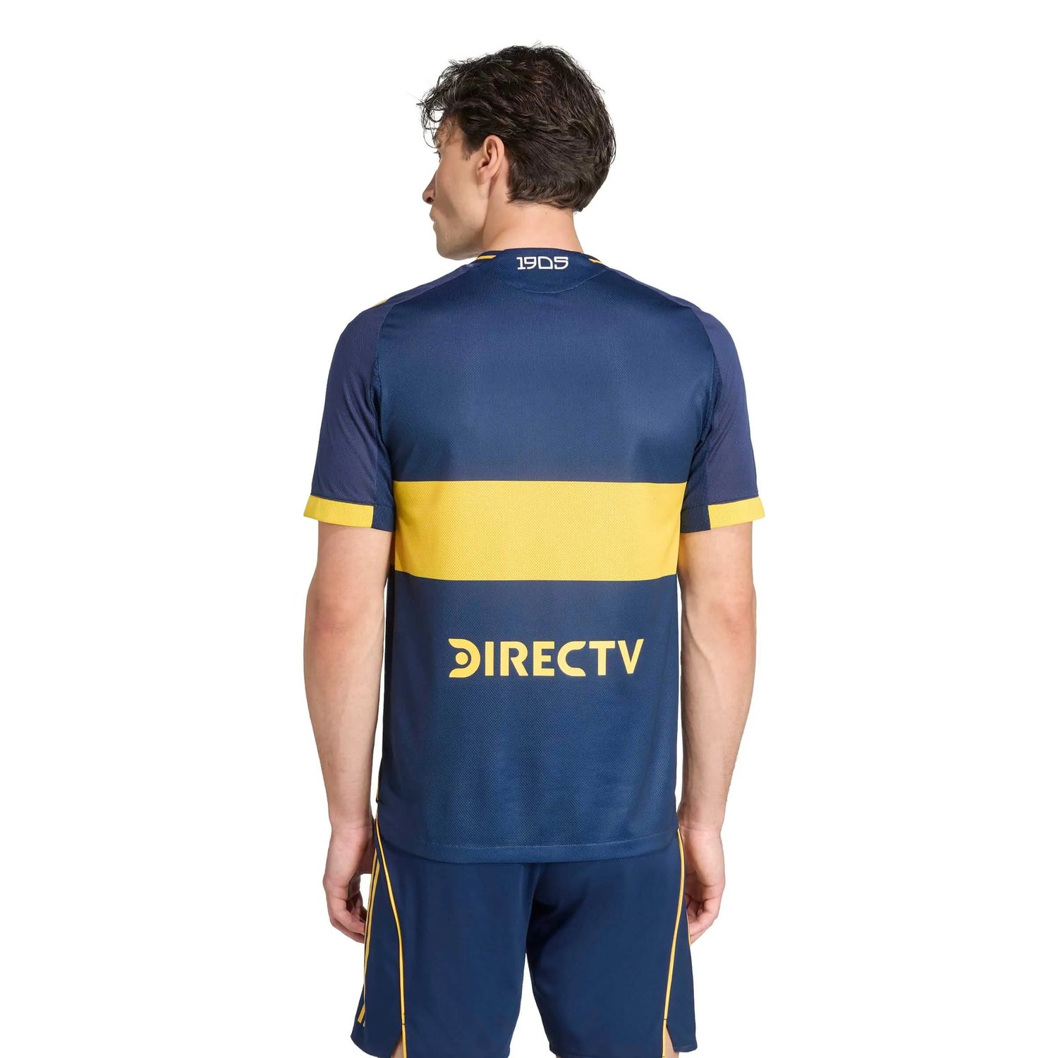 adidas 2025-26 Boca Juniors Men's Authentic Home Soccer Jersey (Model - Back)