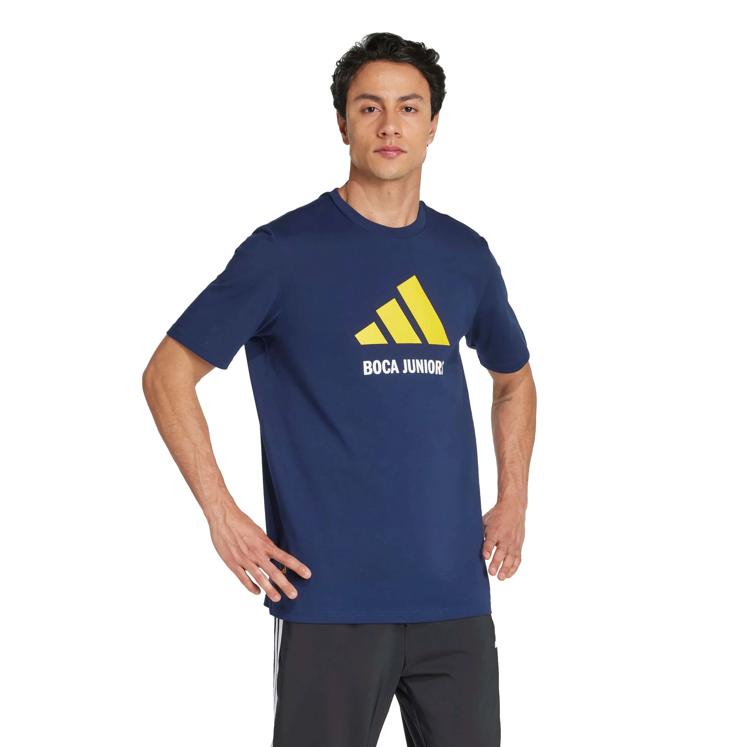 adidas 2025-26 Boca Juniors Men's Seasonal Graphic Tee (Model - Side)