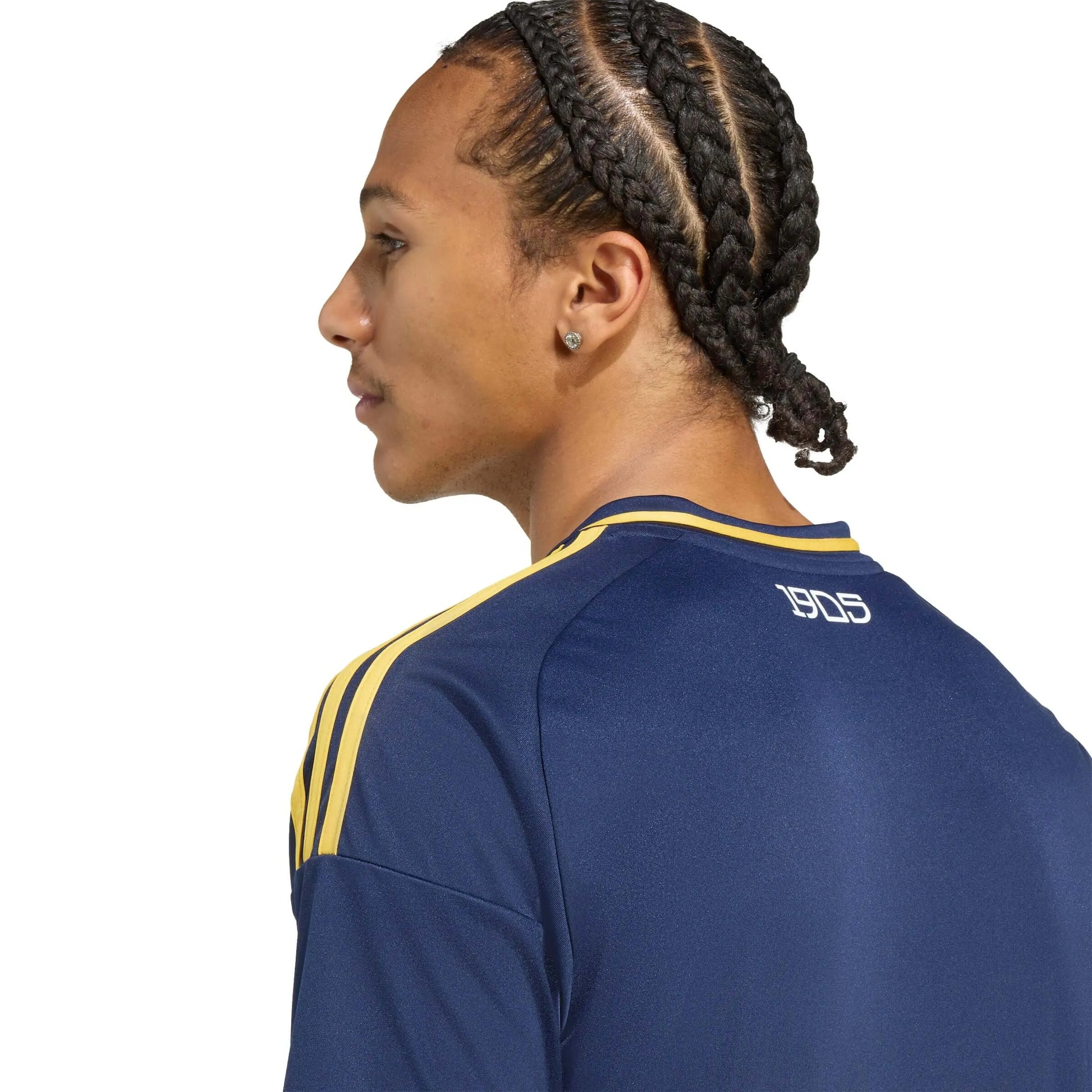 adidas 2025-26 Boca Juniors Men's Stadium Home Soccer Jersey (Detail 2)