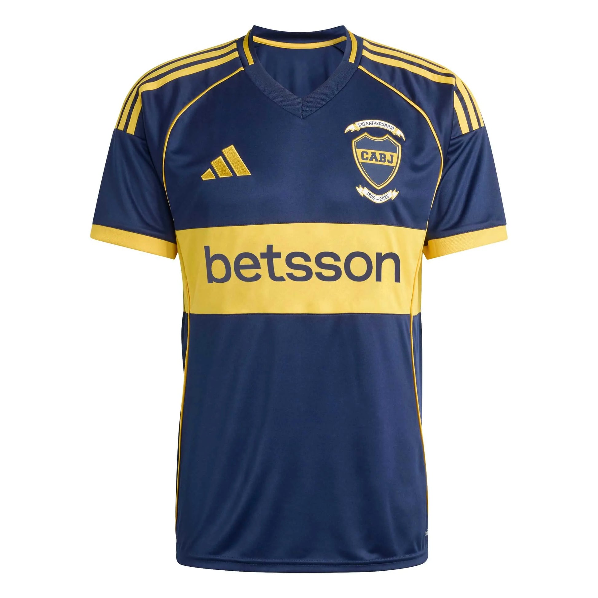 adidas 2025-26 Boca Juniors Men's Stadium Home Soccer Jersey (Front)