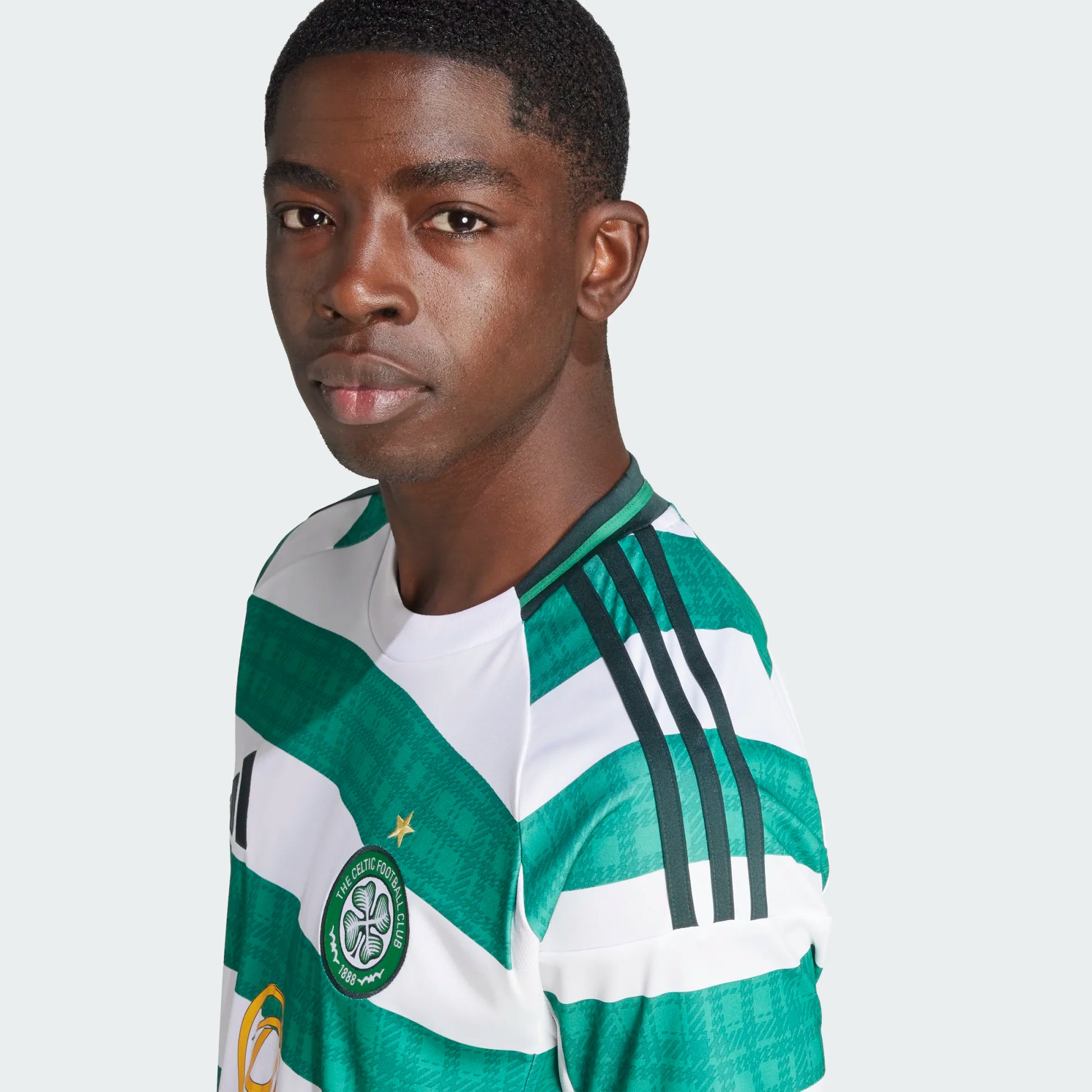 adidas 2025-26 Celtic Men's Stadium Home Soccer Jersey (Detail 1)