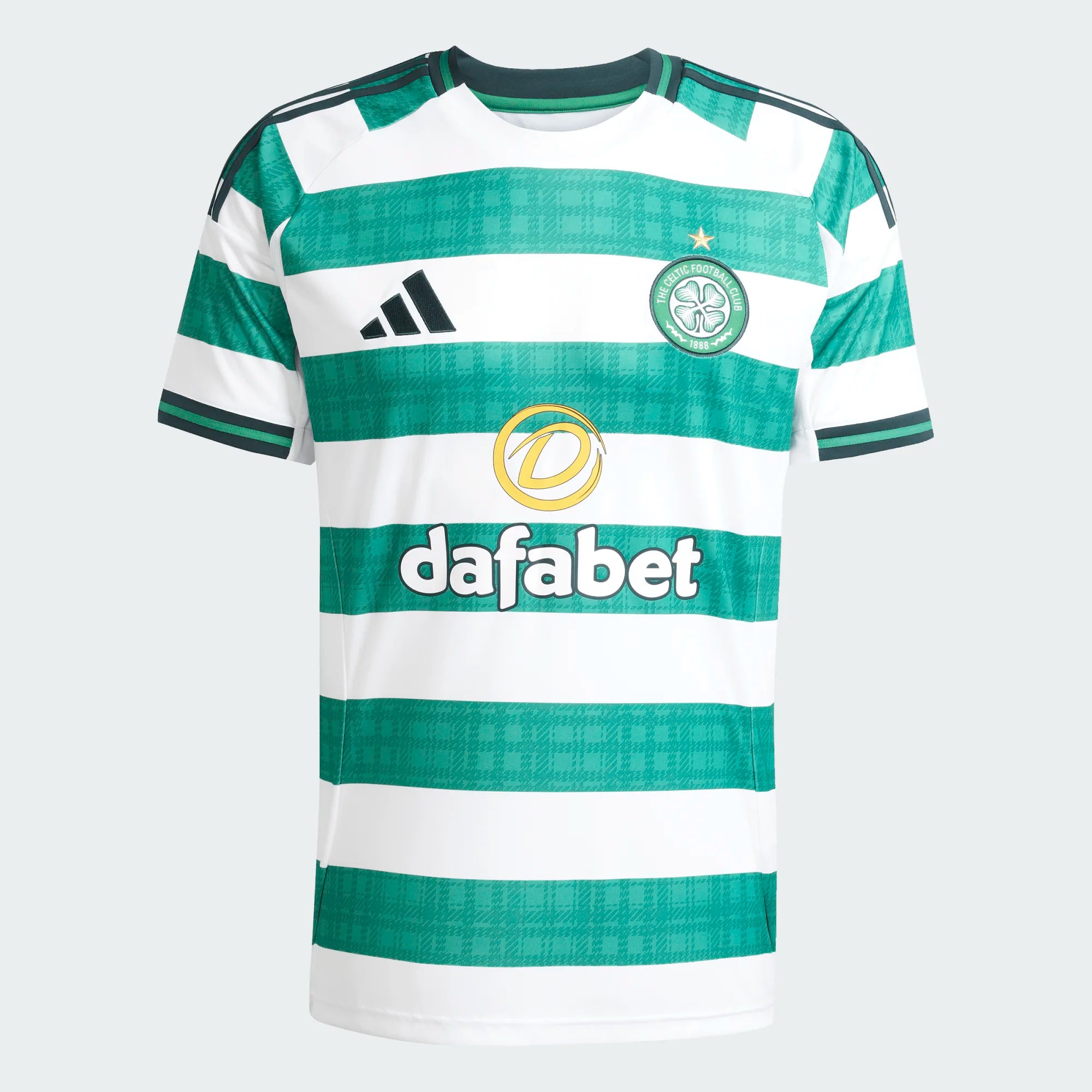 adidas 2025-26 Celtic Men's Stadium Home Soccer Jersey (Front)