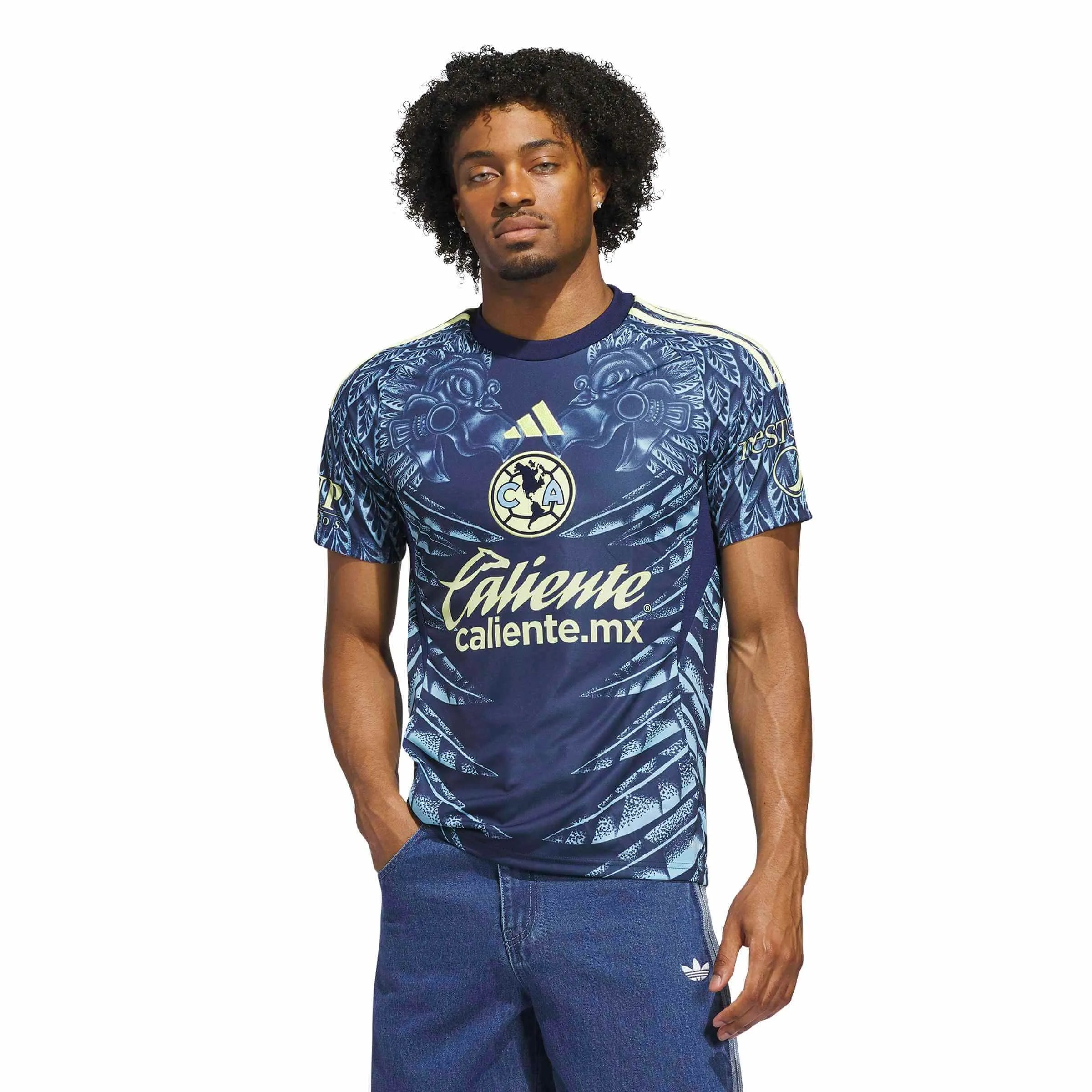 adidas 2025-26 Club America Men's Stadium Away Soccer Jersey (Model - Front)